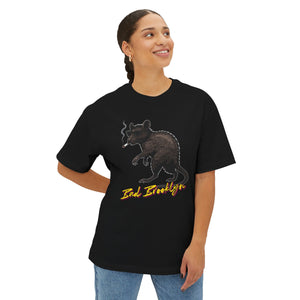 BadBrooklyn Street Rat Smoking Graphic Shirt