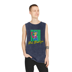 BadBrooklyn Retro Payphone Stonewash Tank