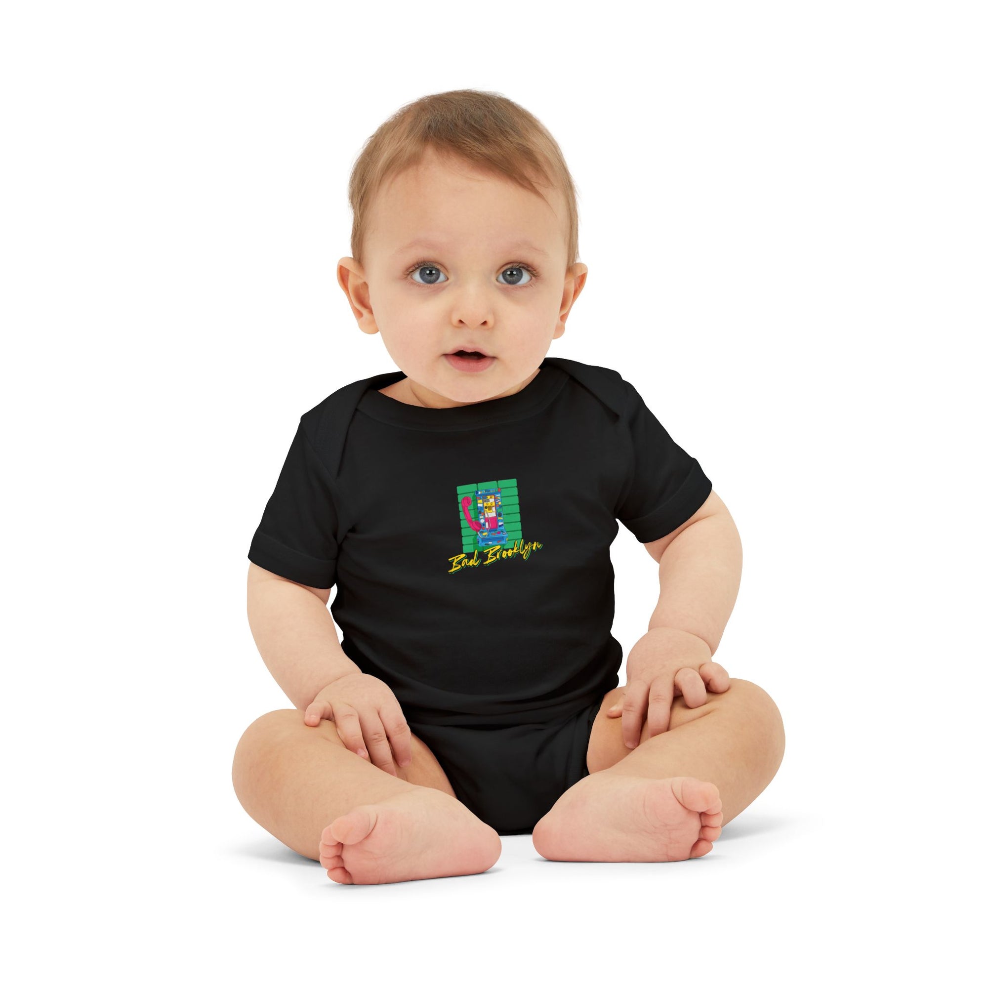 BadBrooklyn Retro Payphone Baby Infant Jersey Bodysuit