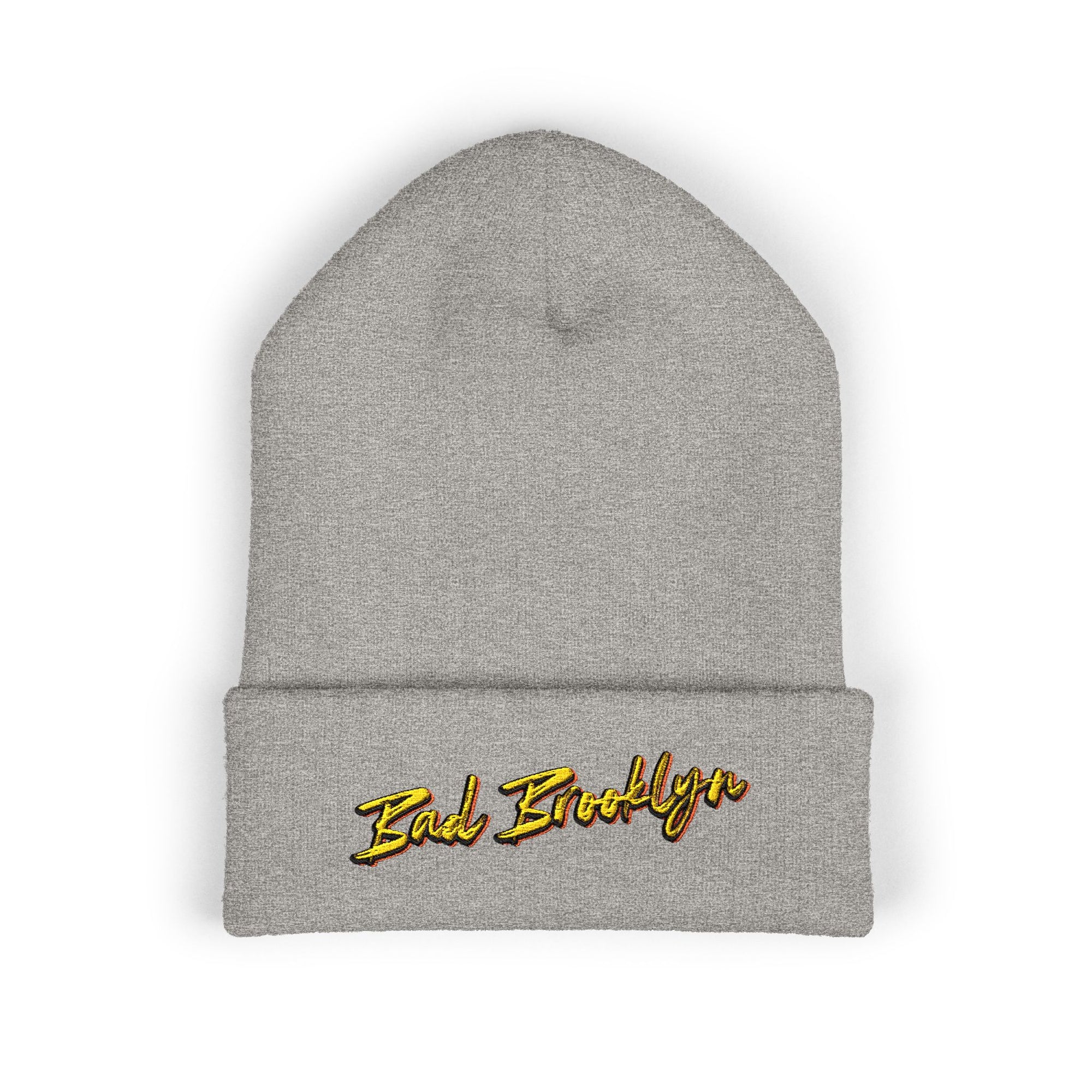 BadBrooklyn Bold Classic Embroidered Knit Beanie