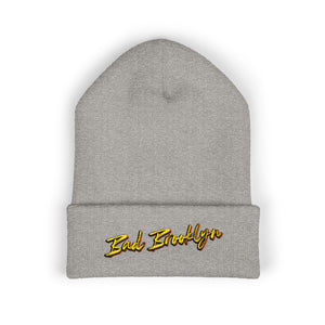 BadBrooklyn Bold Classic Embroidered Knit Beanie