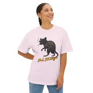 BadBrooklyn Street Rat Smoking Graphic Shirt