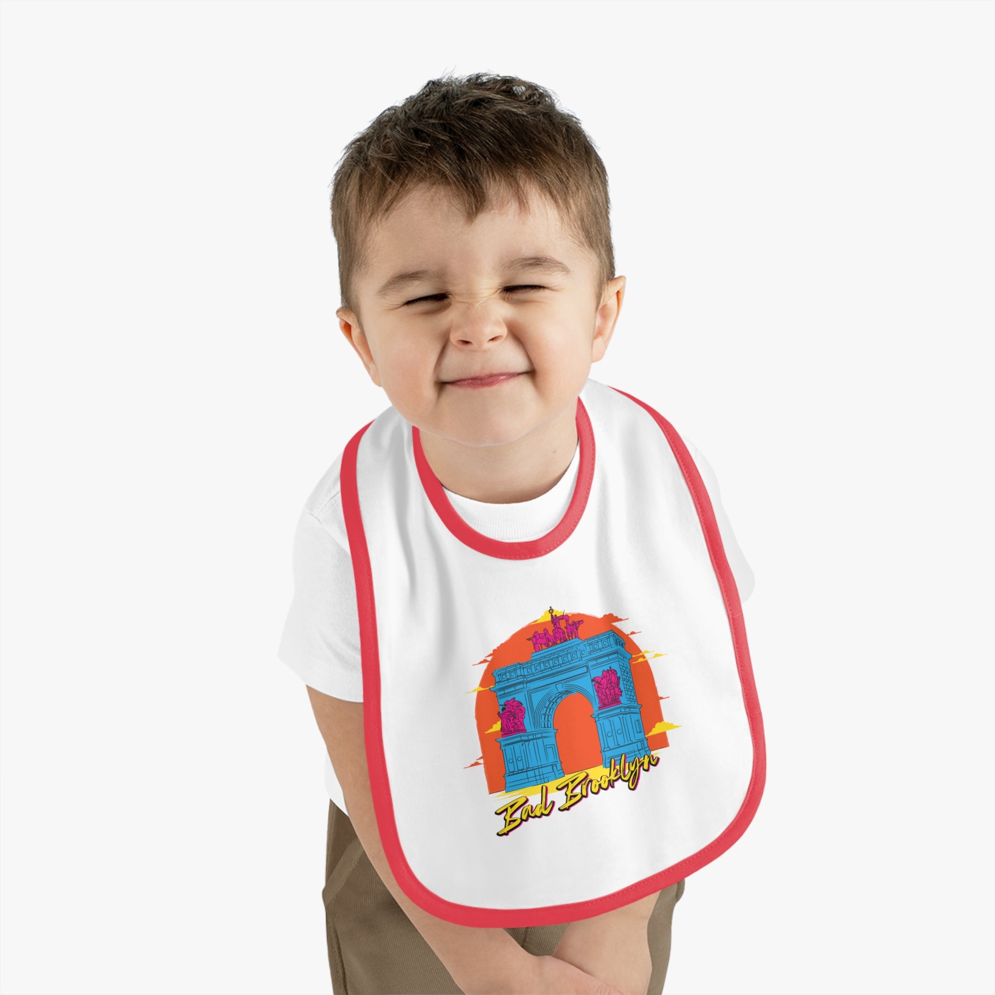 BadBrooklyn Archway Premium Baby Bibb