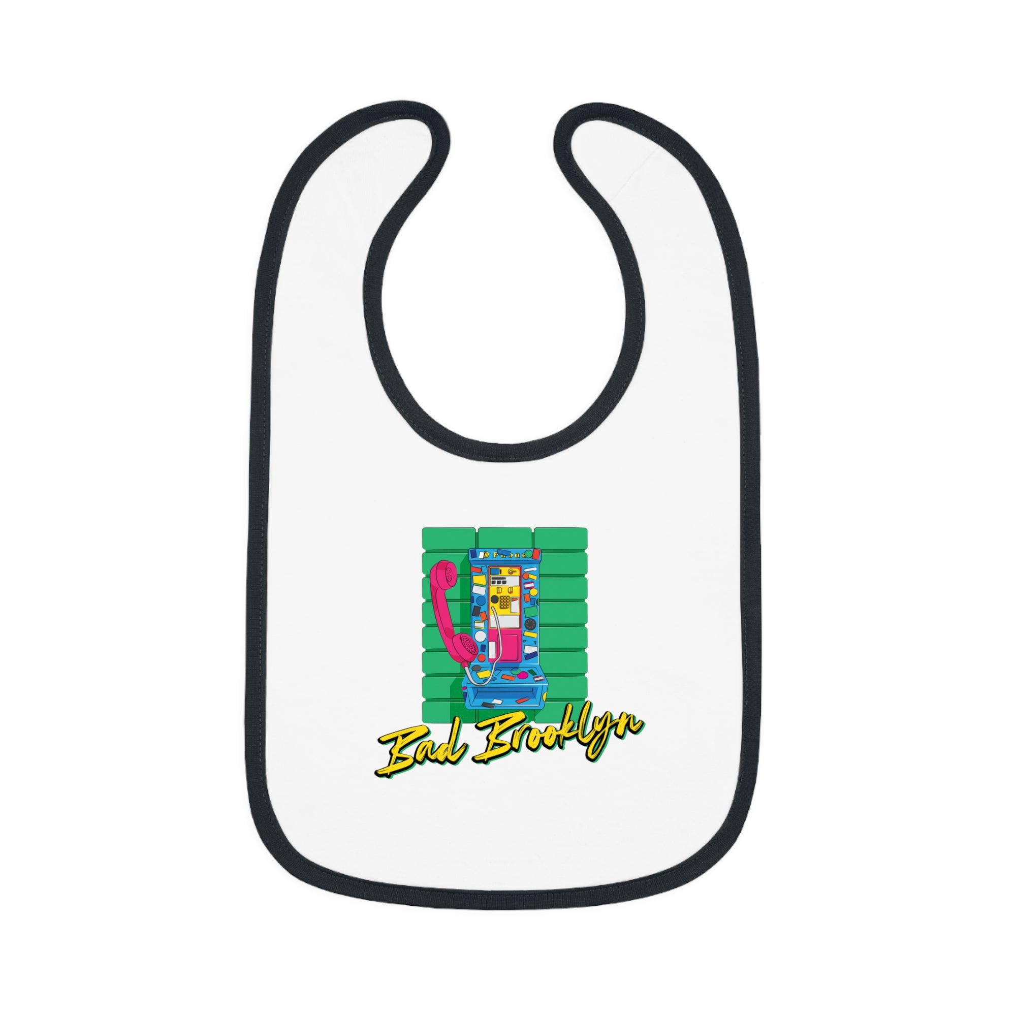 BadBrooklyn Retro Payphone Baby Bib