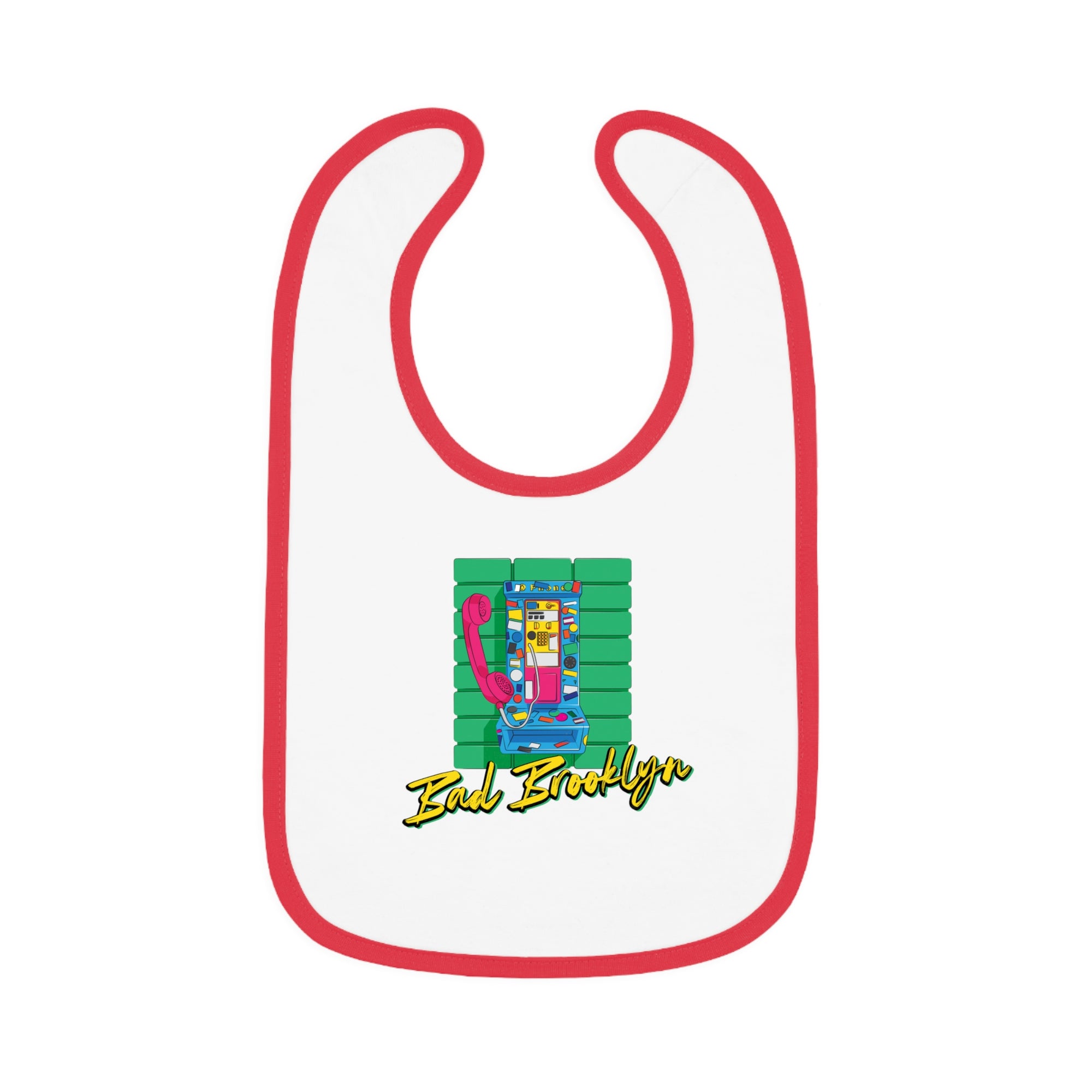 BadBrooklyn Retro Payphone Baby Bib