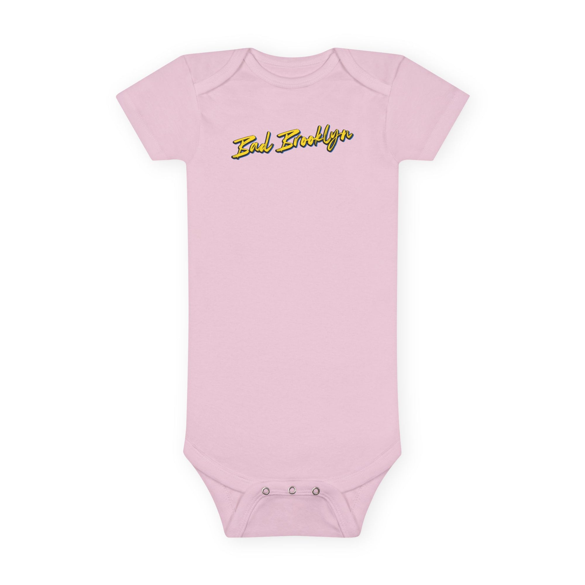 BadBrooklyn Bridge Vibes Short Sleeve Baby Onesie