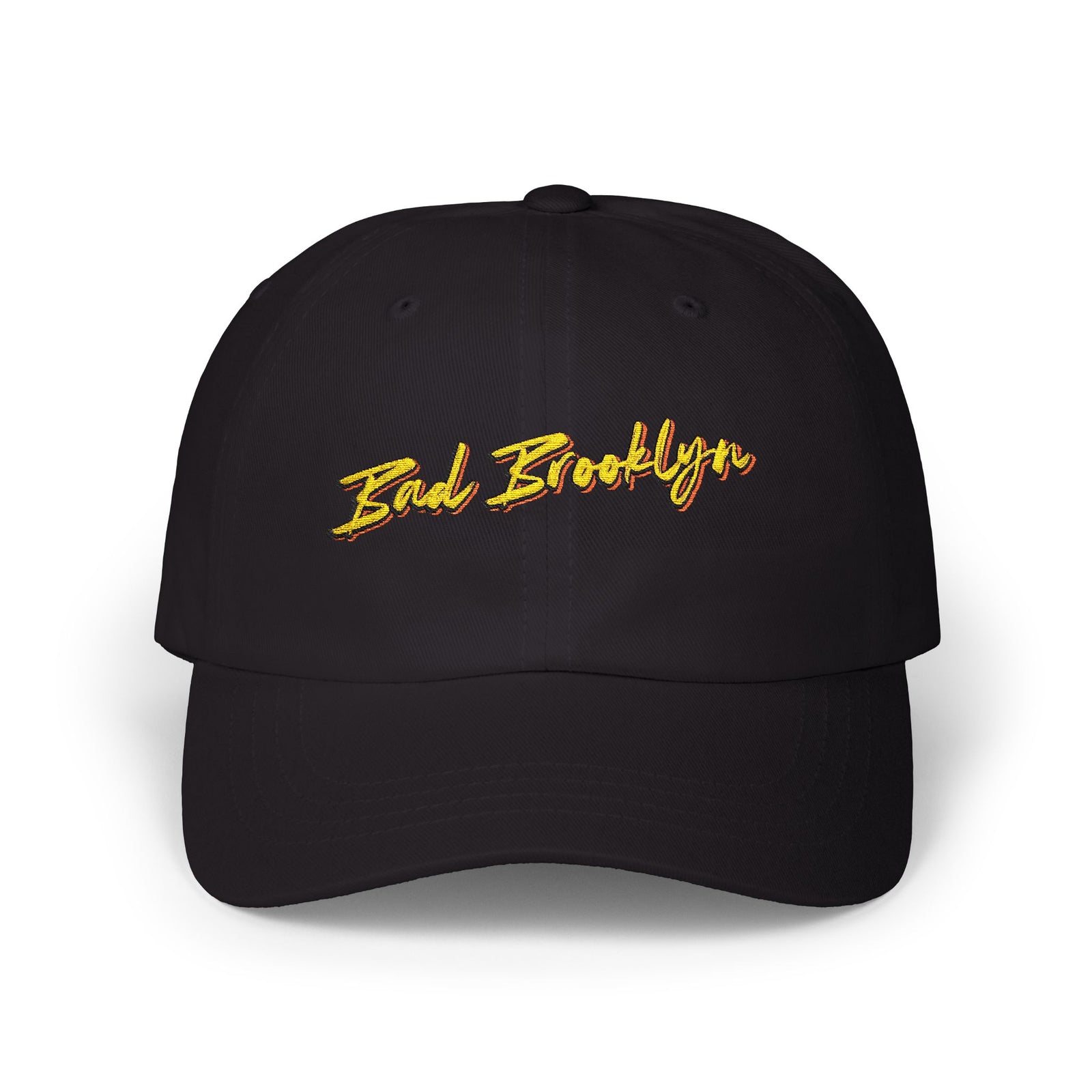 BadBrooklyn Gold Classic Embroidered Dad Cap
