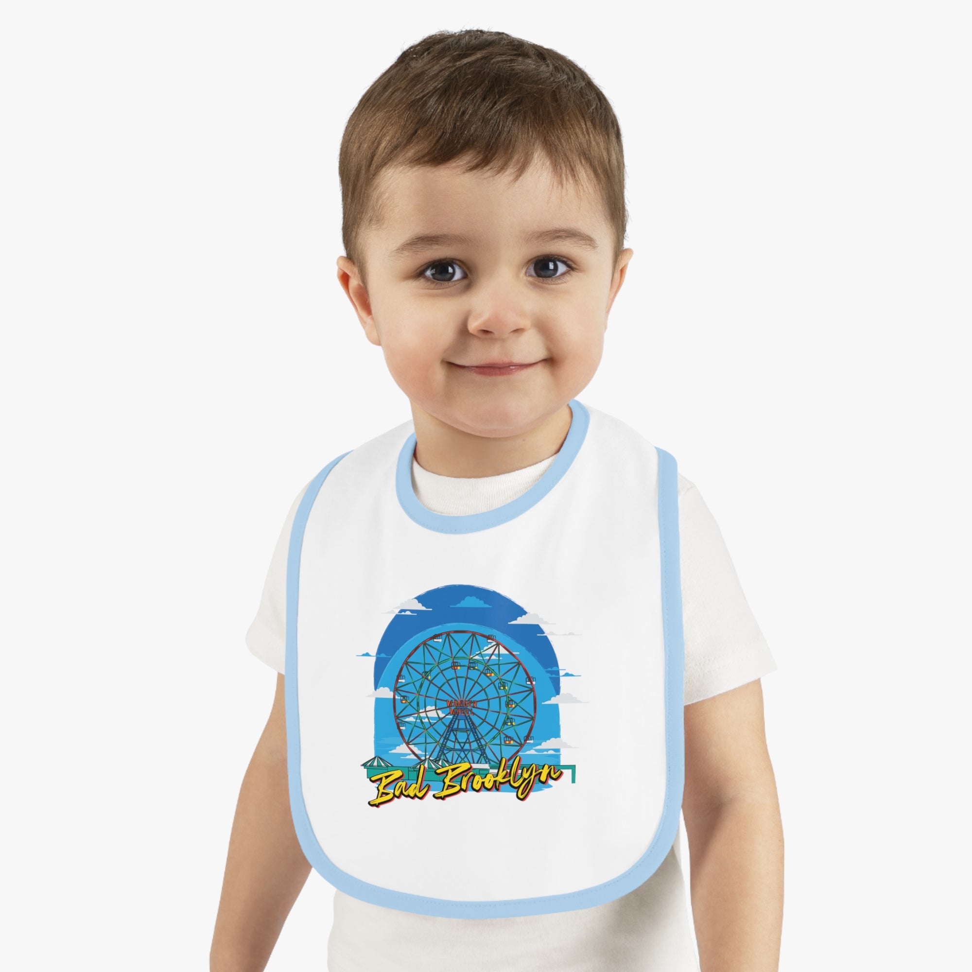 BadBrooklyn Ferris Wheel Baby Bib