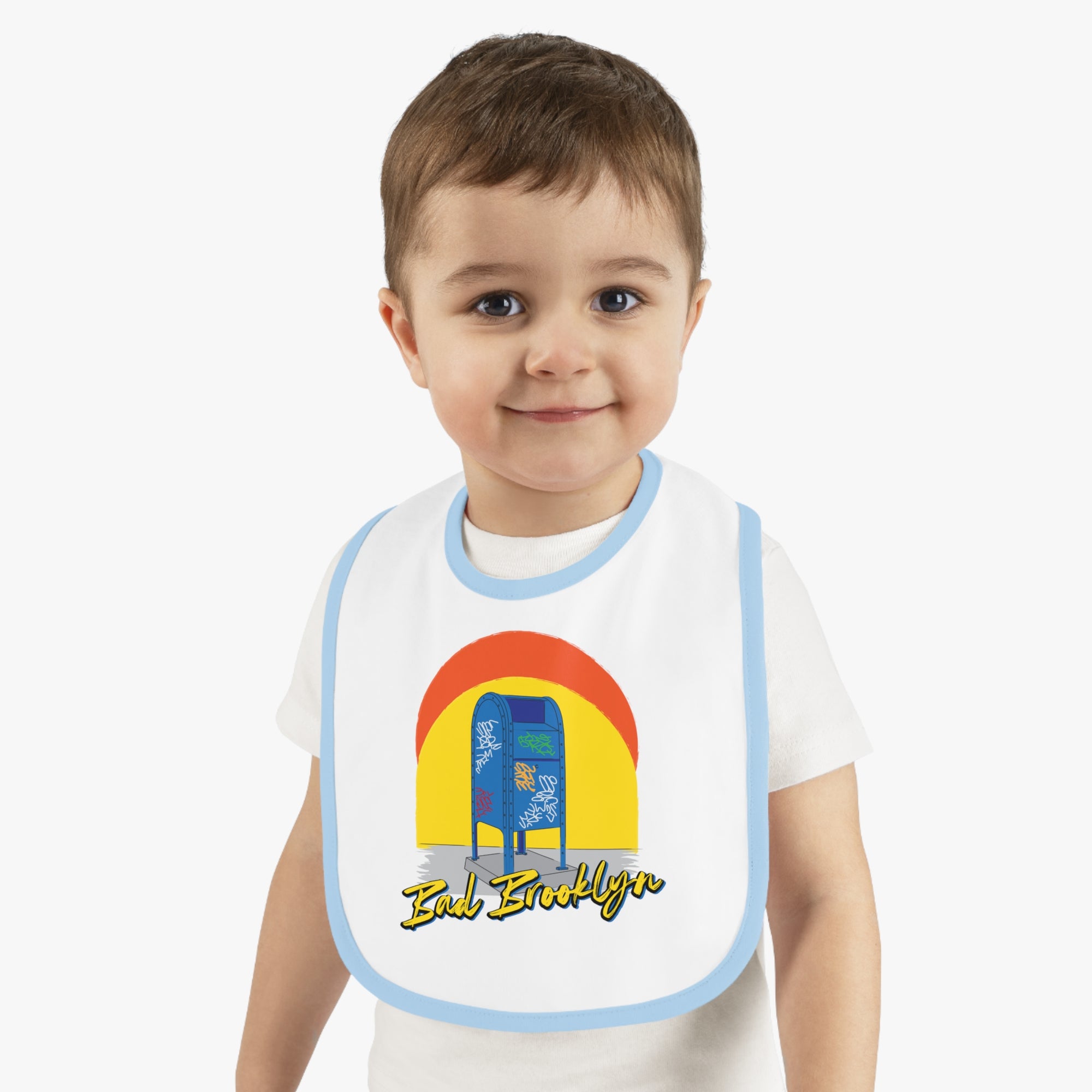 BadBrooklyn Mailbox Graffiti Baby Bib