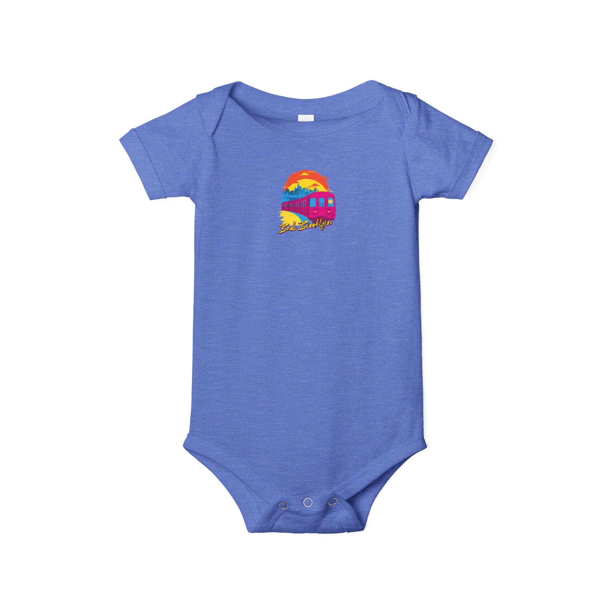 BadBrooklyn Sunset Subway Baby Infant Jersey Bodysuit
