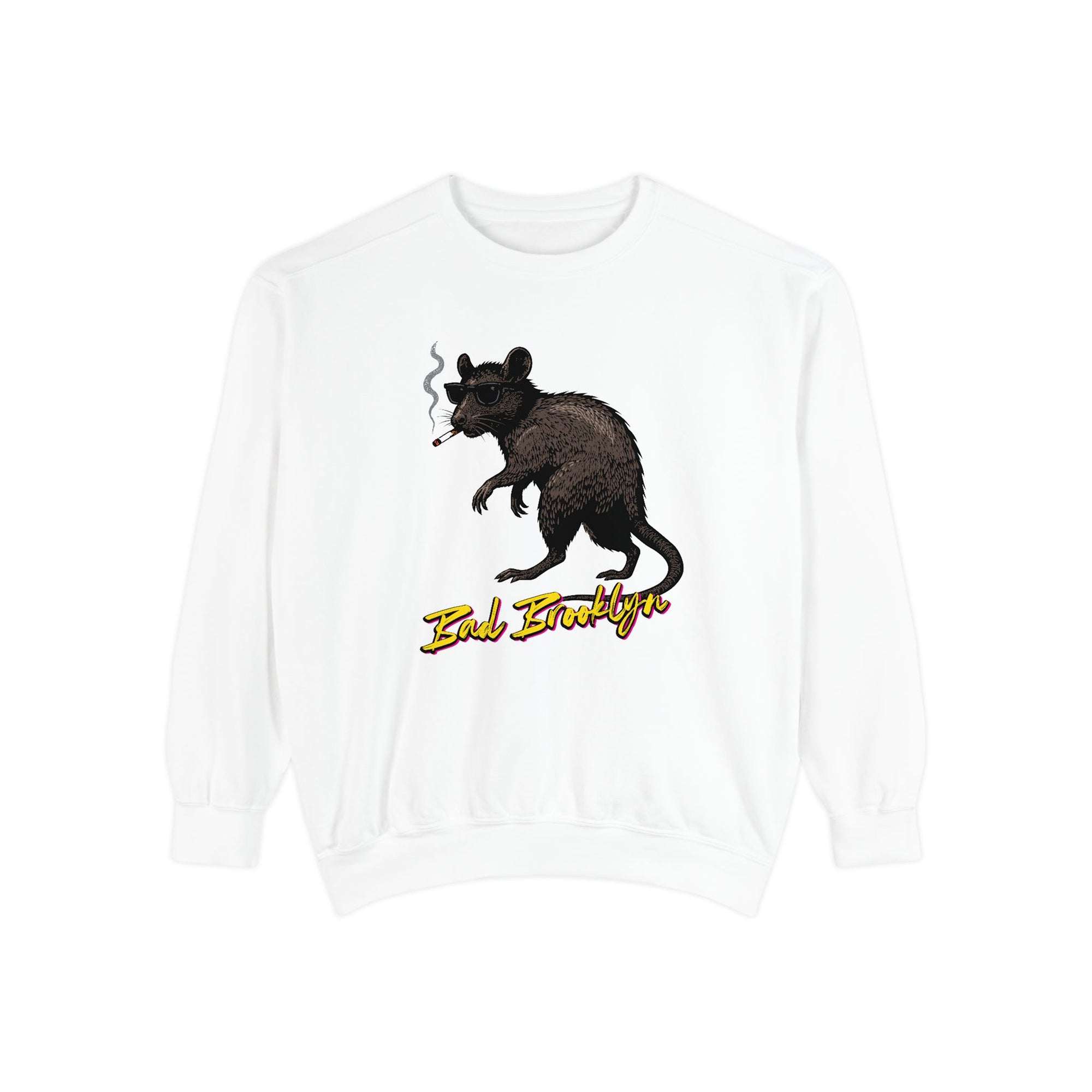 BadBrooklyn Street Rat Smoking Premium Sweatshirt