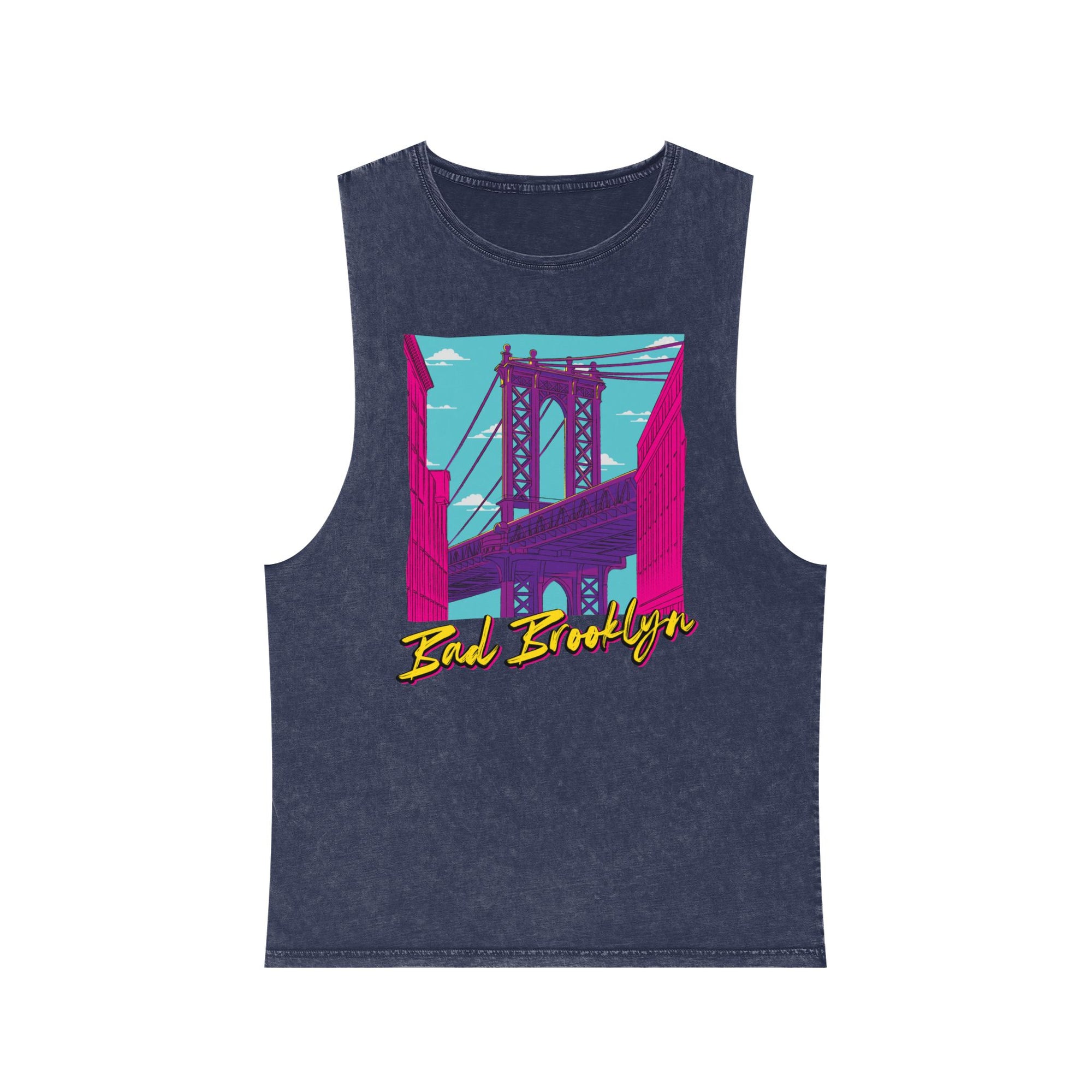 BadBrooklyn Bridge Vibes Stonewash Tank