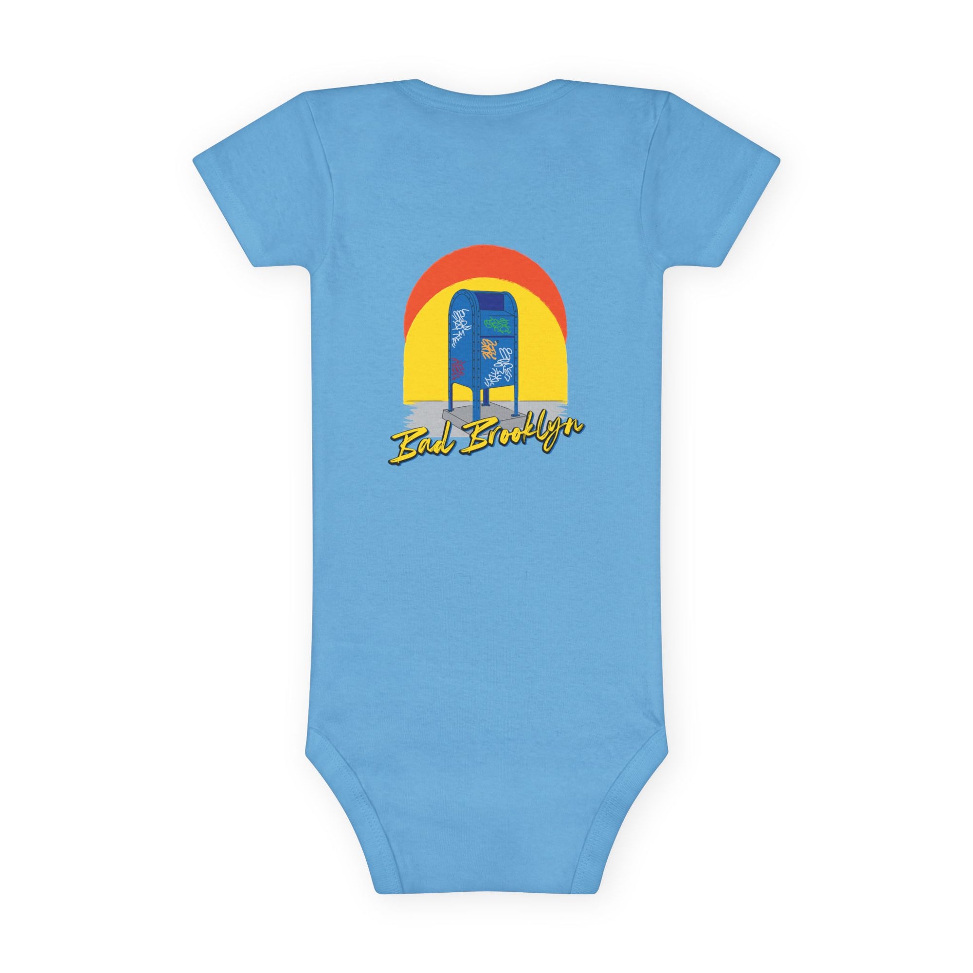 BadBrooklyn Mailbox Graffiti Short Sleeve Baby Onesie