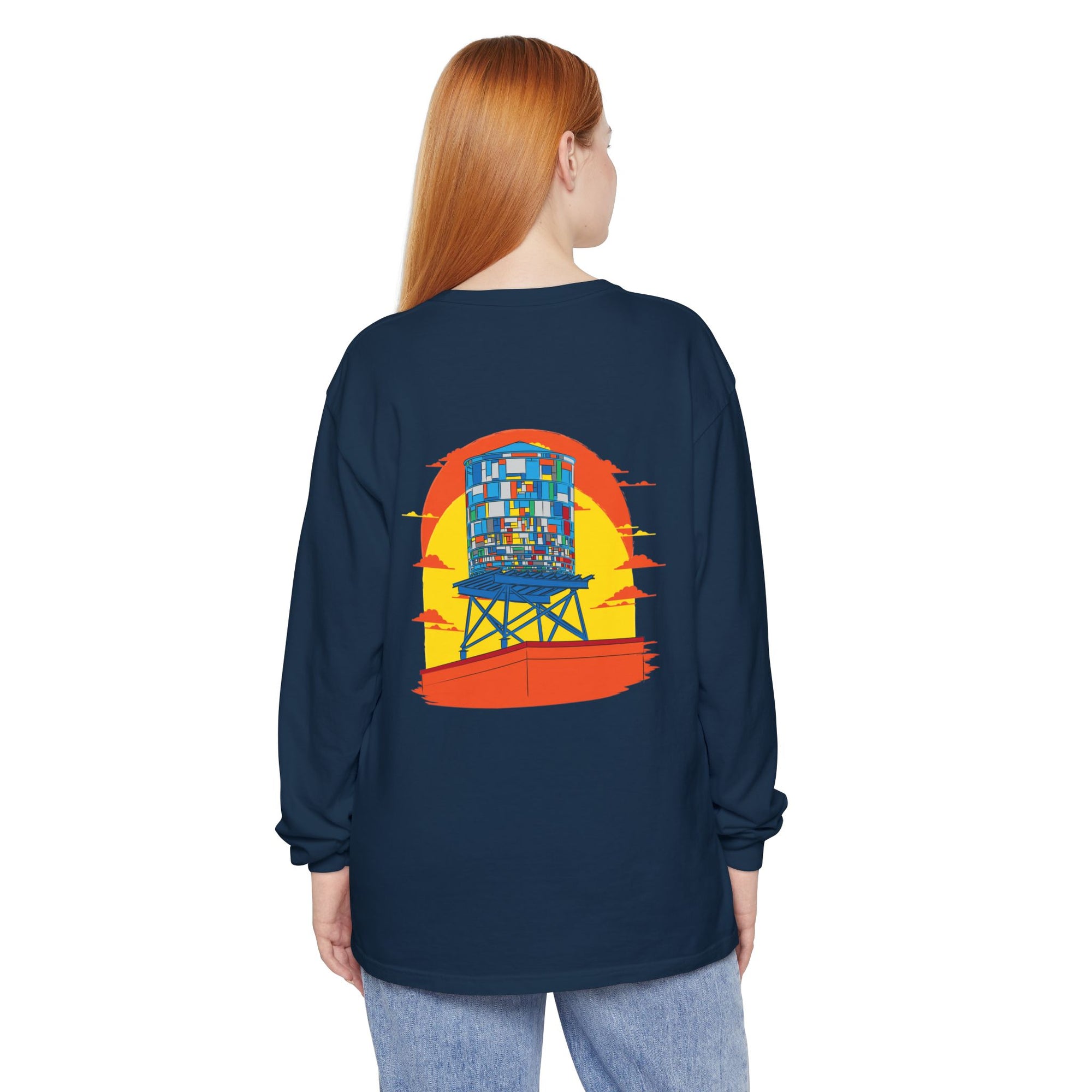 BadBrooklyn Water Tower Sunset Premium Sweatshirt