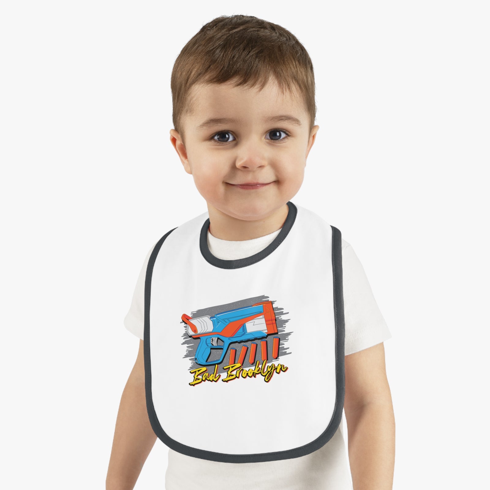BadBrooklyn Nerf Retro Blaster Baby Bib