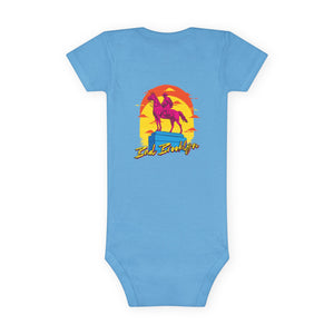 BadBrooklyn Western Cowboy Short Sleeve Baby Onesie