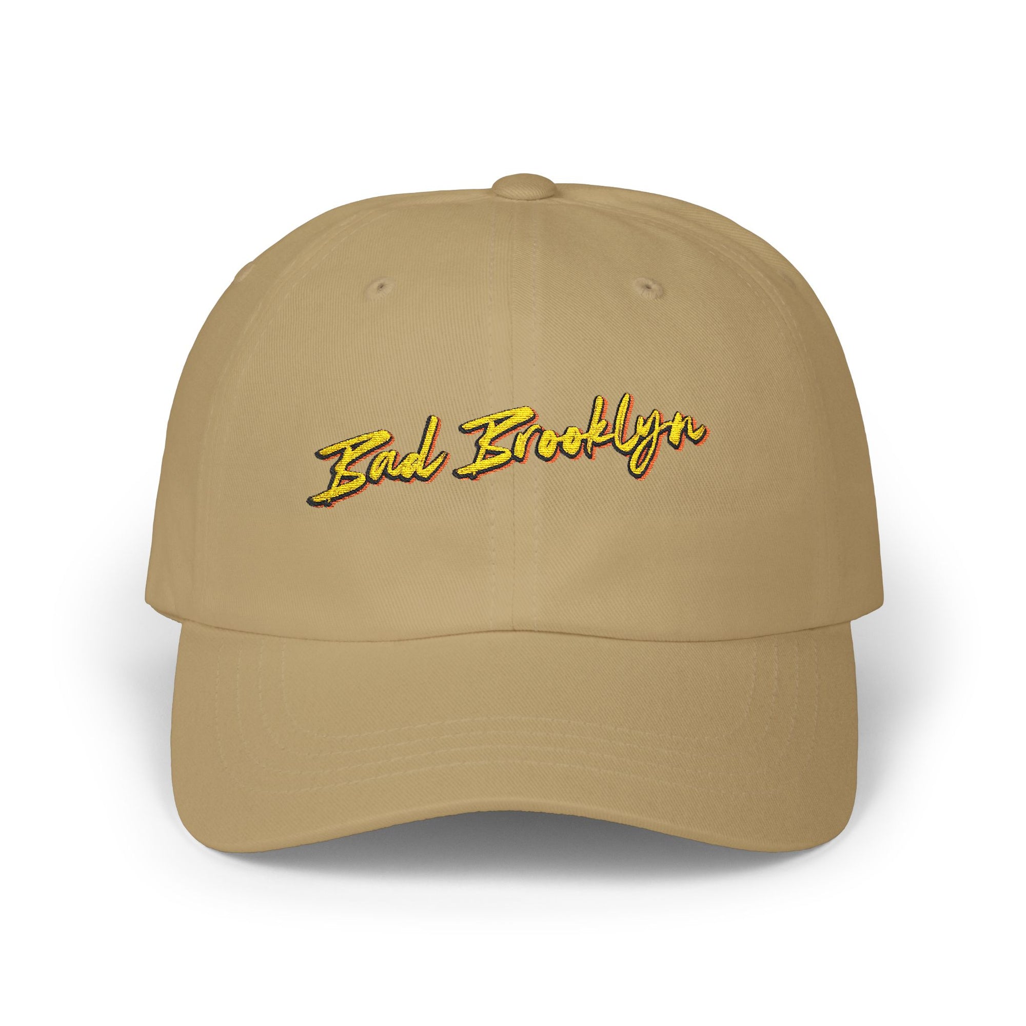 BadBrooklyn Gold Classic Embroidered Dad Cap