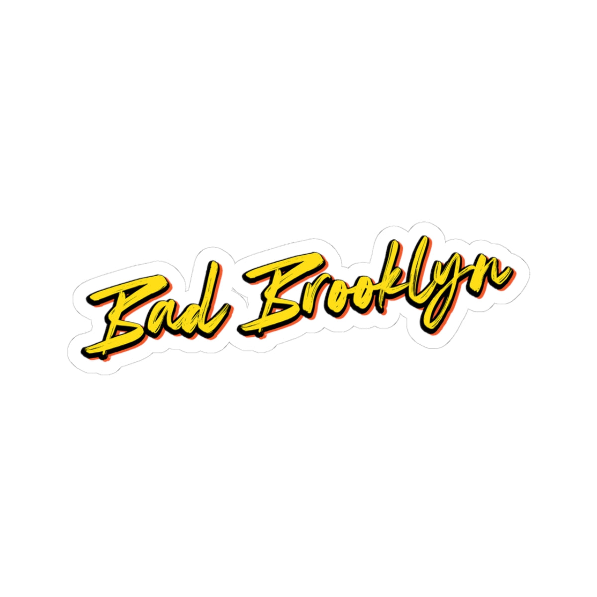 BadBrooklyn Gold Classic Die-Cut Vinyl Sticker