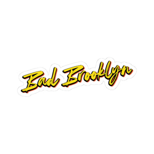BadBrooklyn Gold Classic Die-Cut Vinyl Sticker
