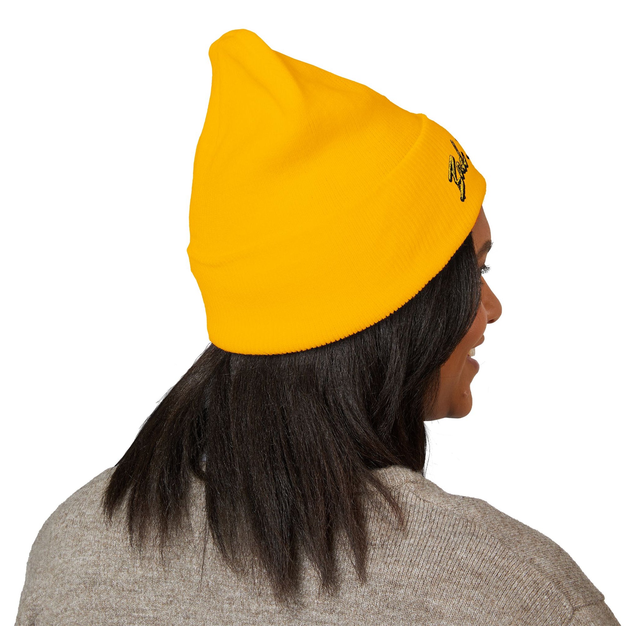 BadBrooklyn Bold Classic Embroidered Knit Beanie