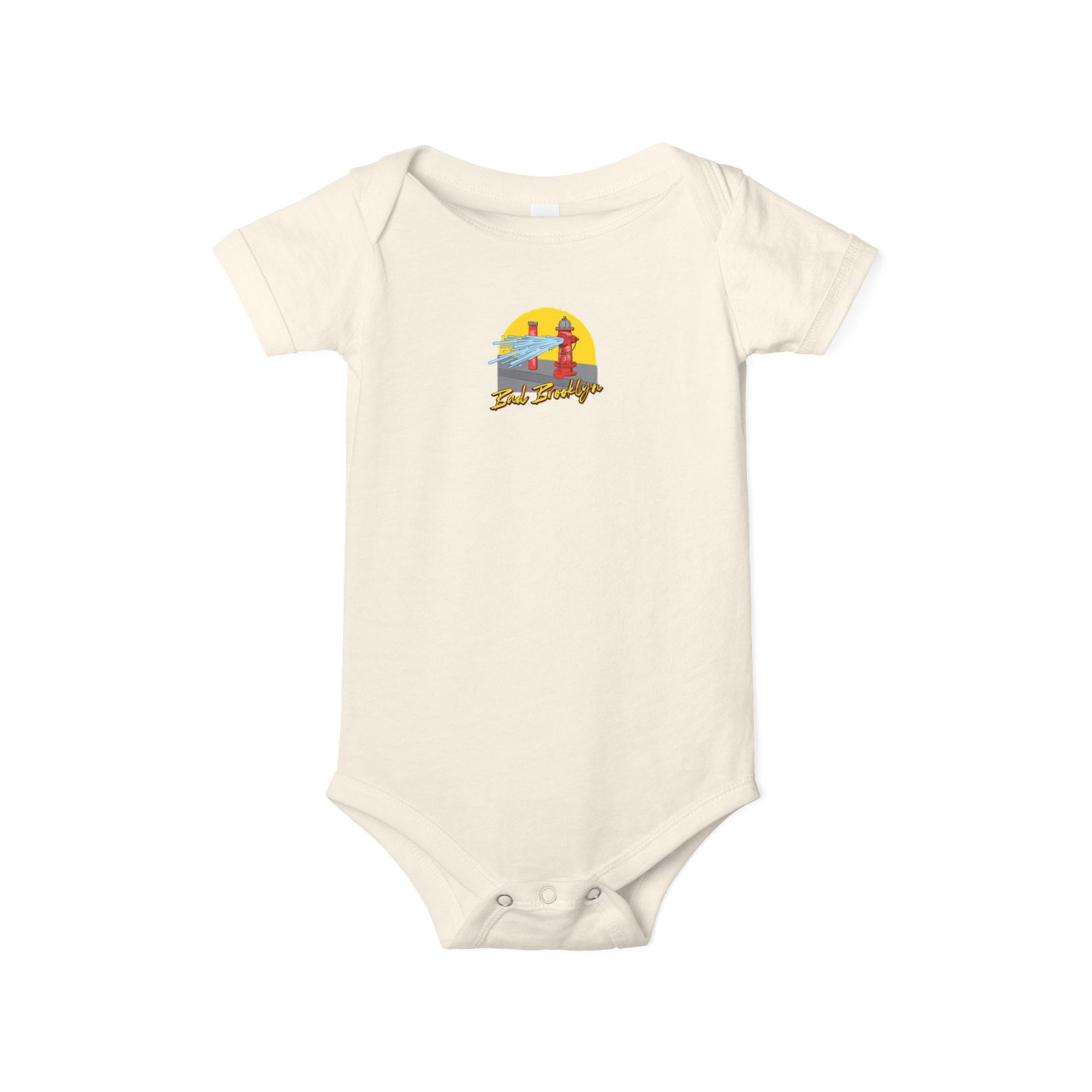 BadBrooklyn Street Fire Hydrant Baby Infant Jersey Bodysuit