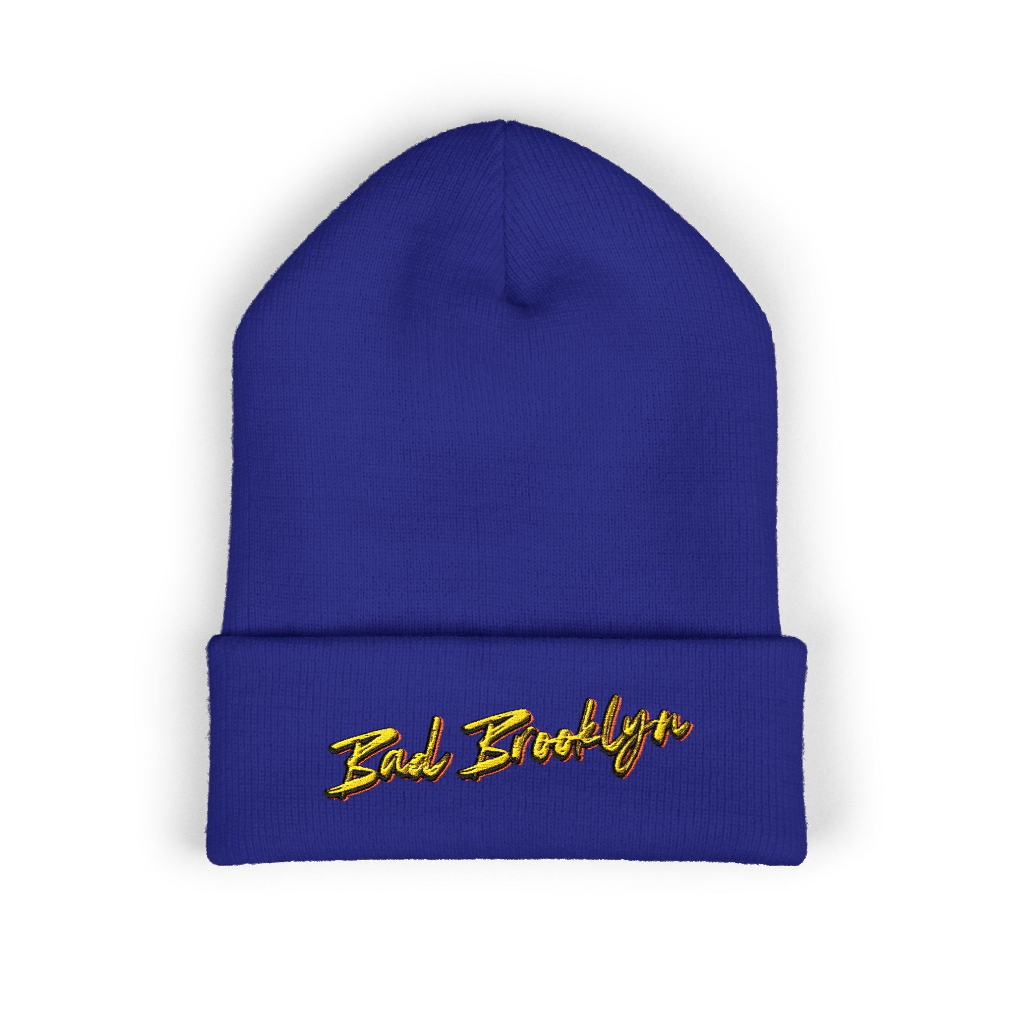 BadBrooklyn Bold Classic Embroidered Knit Beanie