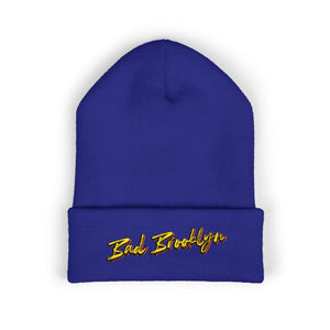 BadBrooklyn Bold Classic Embroidered Knit Beanie