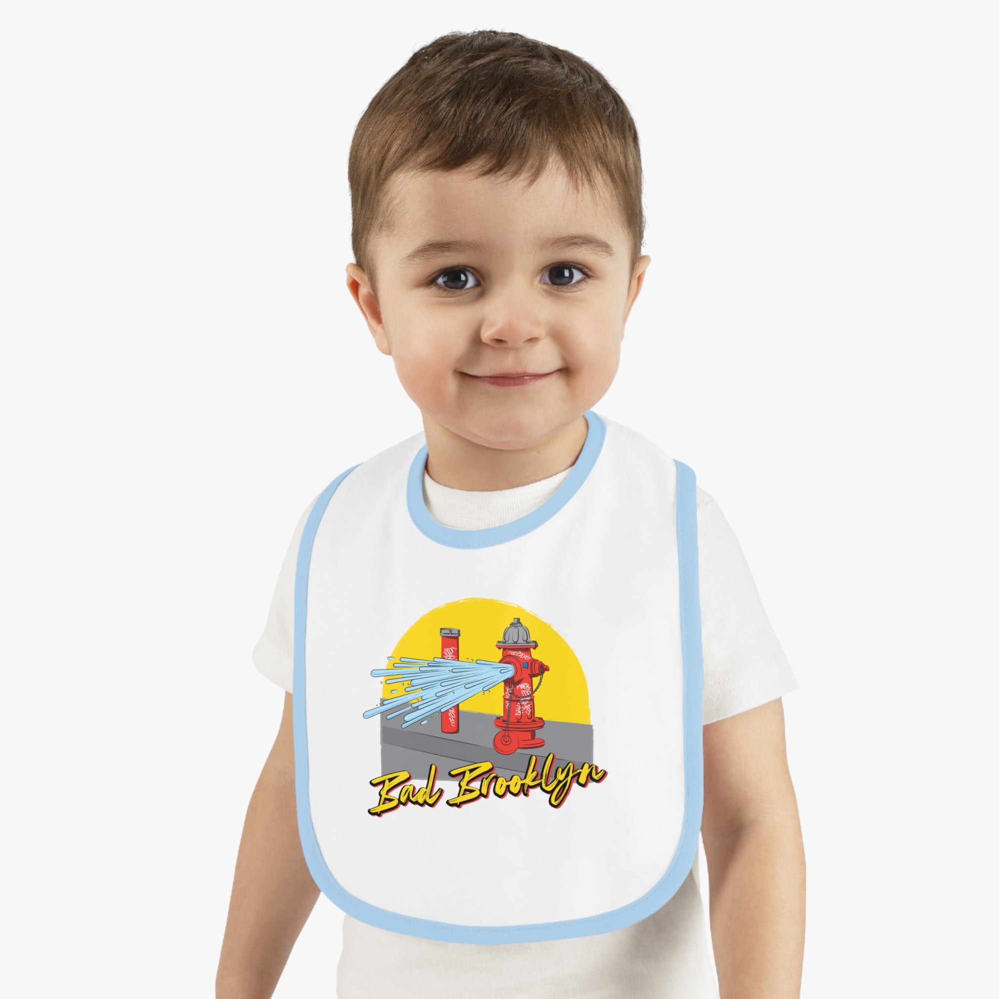 BadBrooklyn Fire Hydrant Baby Bib