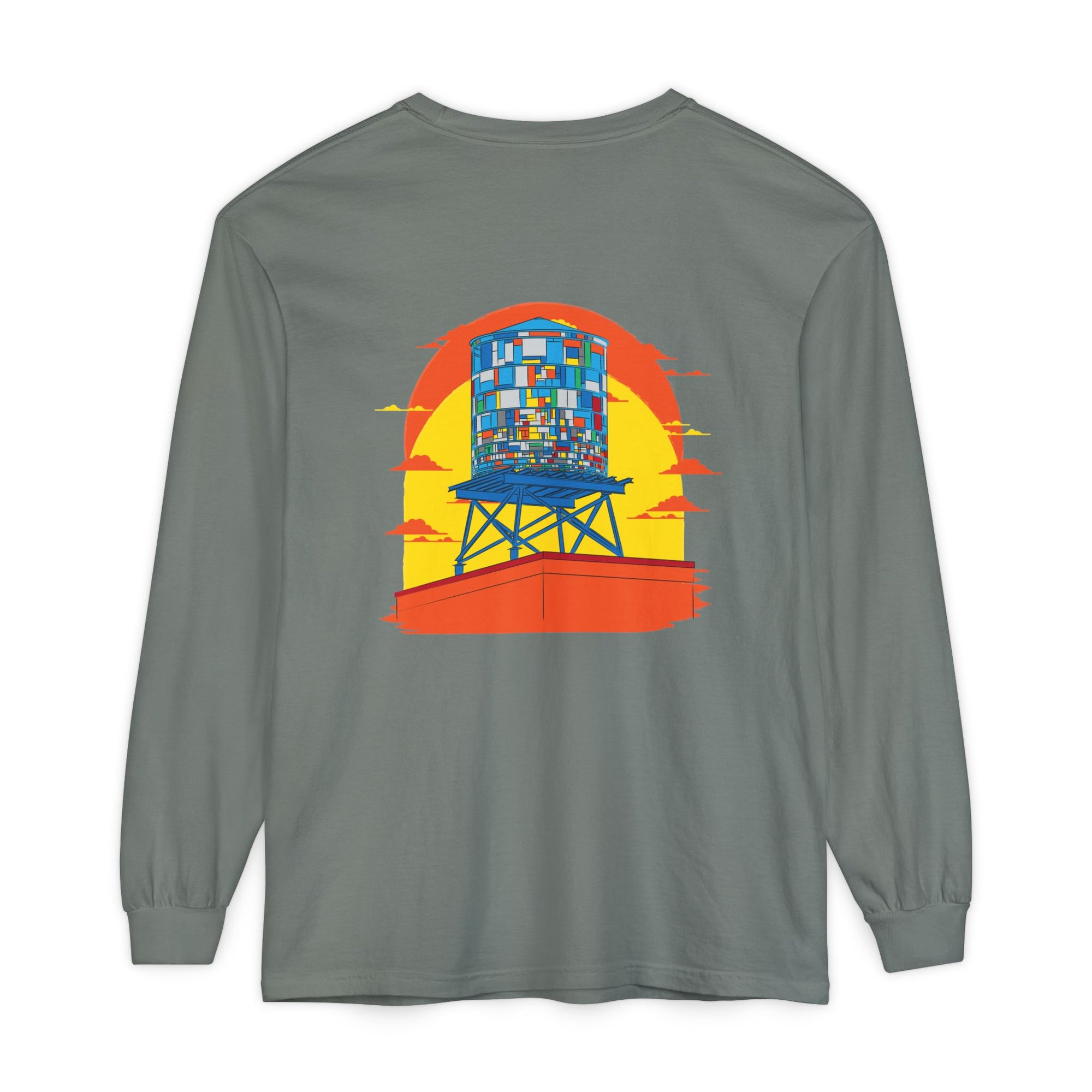 BadBrooklyn Water Tower Sunset Premium Sweatshirt