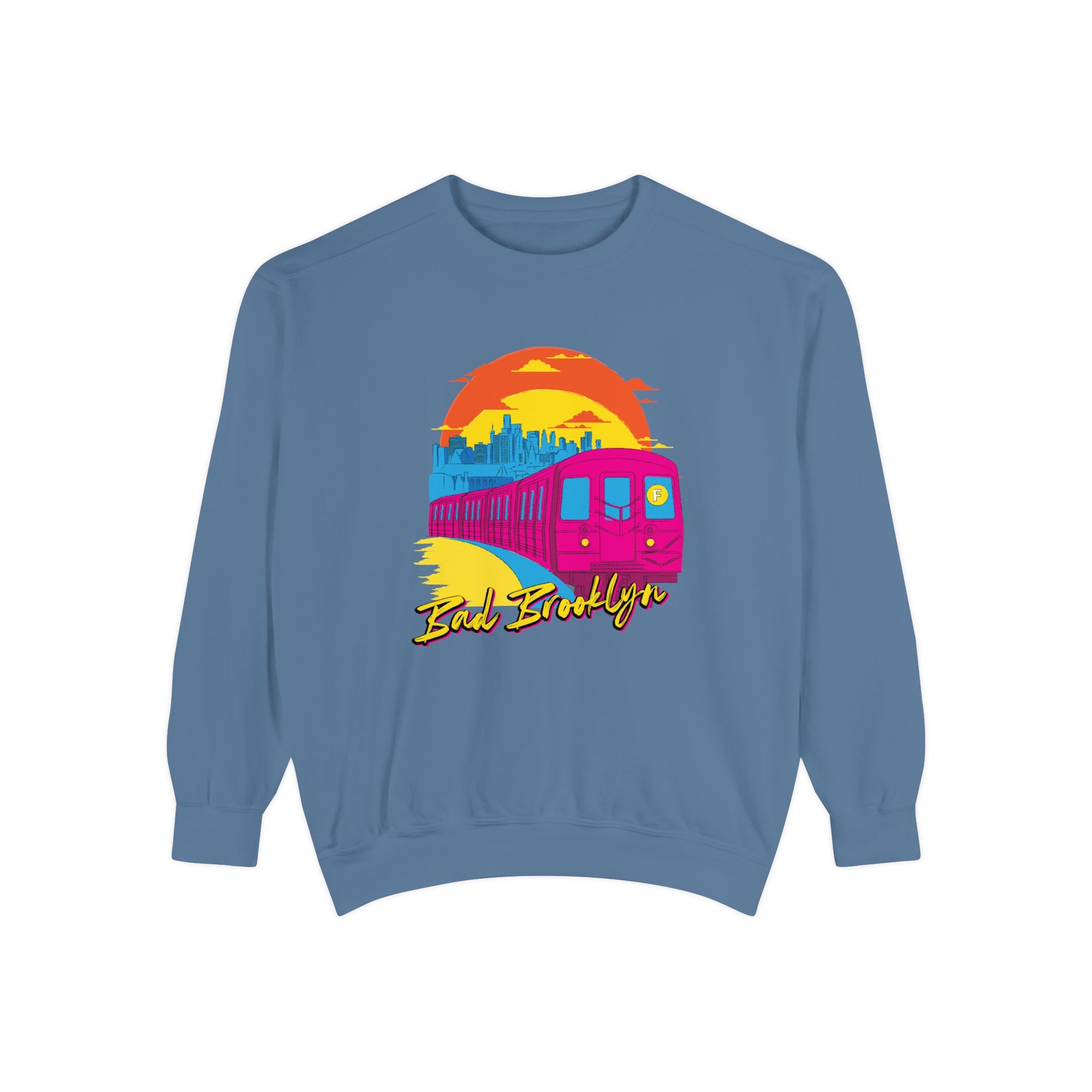 BadBrooklyn Sunset Subway Premium Sweatshirt