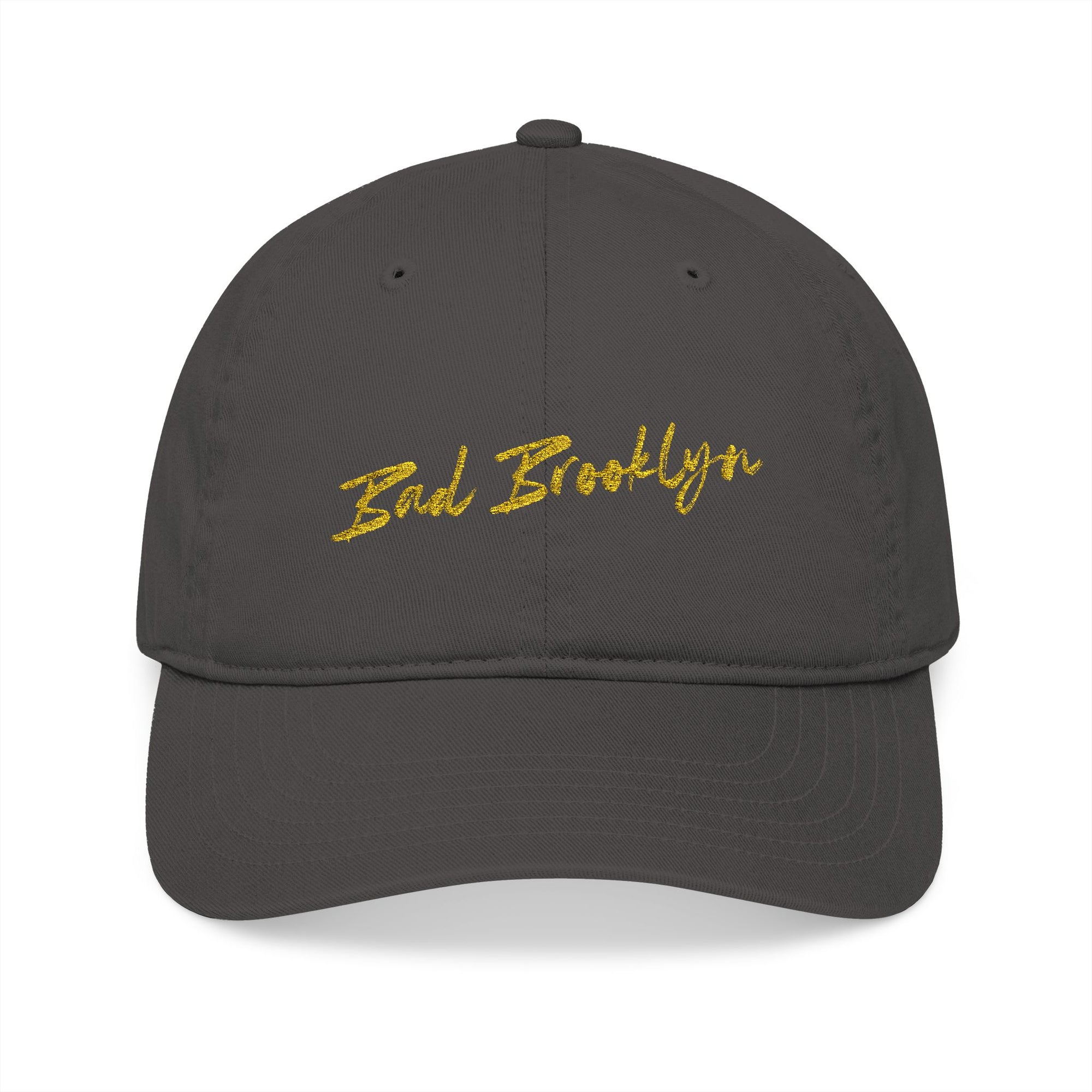 BadBrooklyn Gold Classic Embroidered Baseball Cap