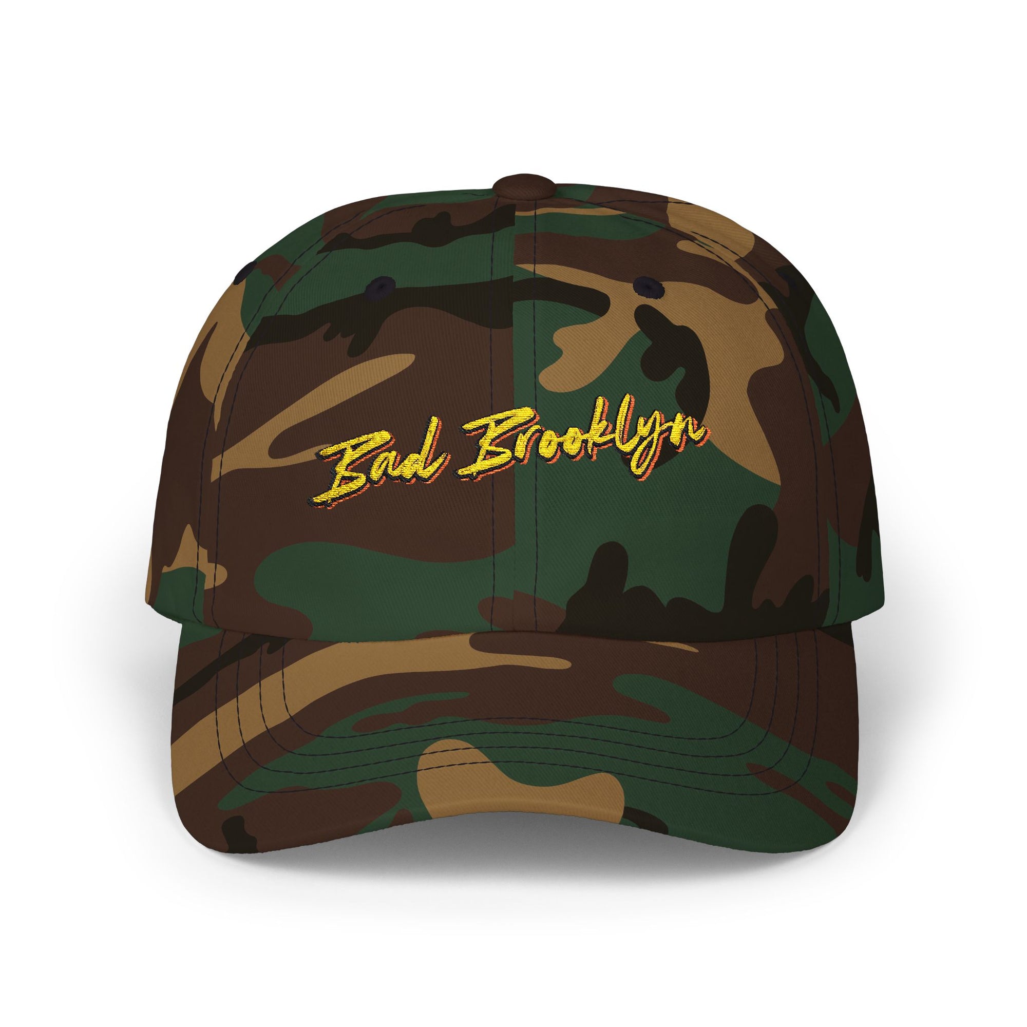 BadBrooklyn Gold Classic Embroidered Dad Cap