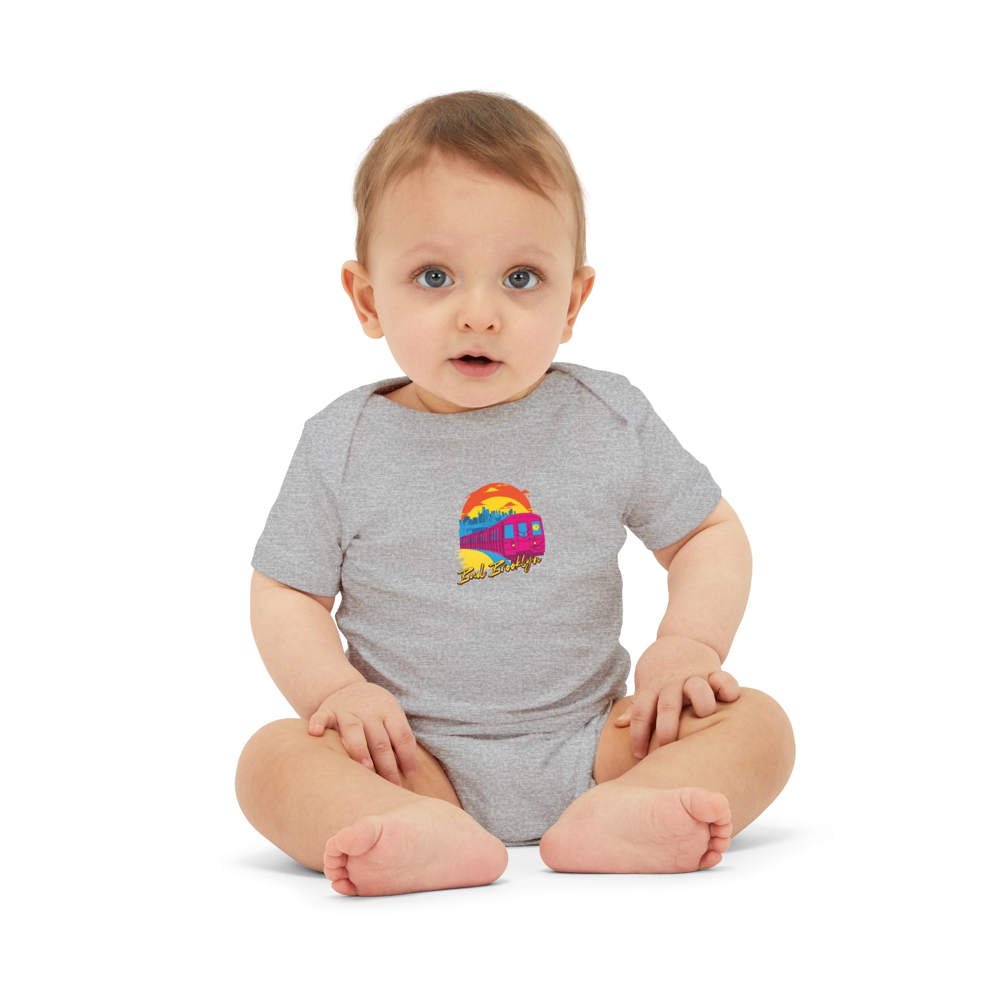 BadBrooklyn Sunset Subway Baby Infant Jersey Bodysuit