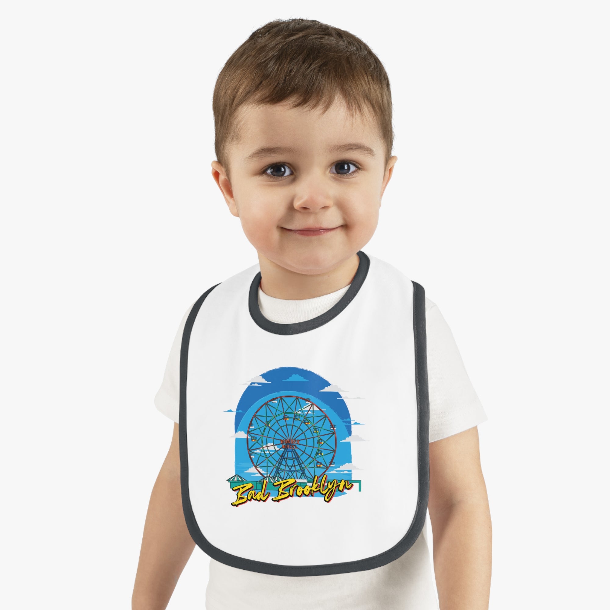 BadBrooklyn Ferris Wheel Baby Bib