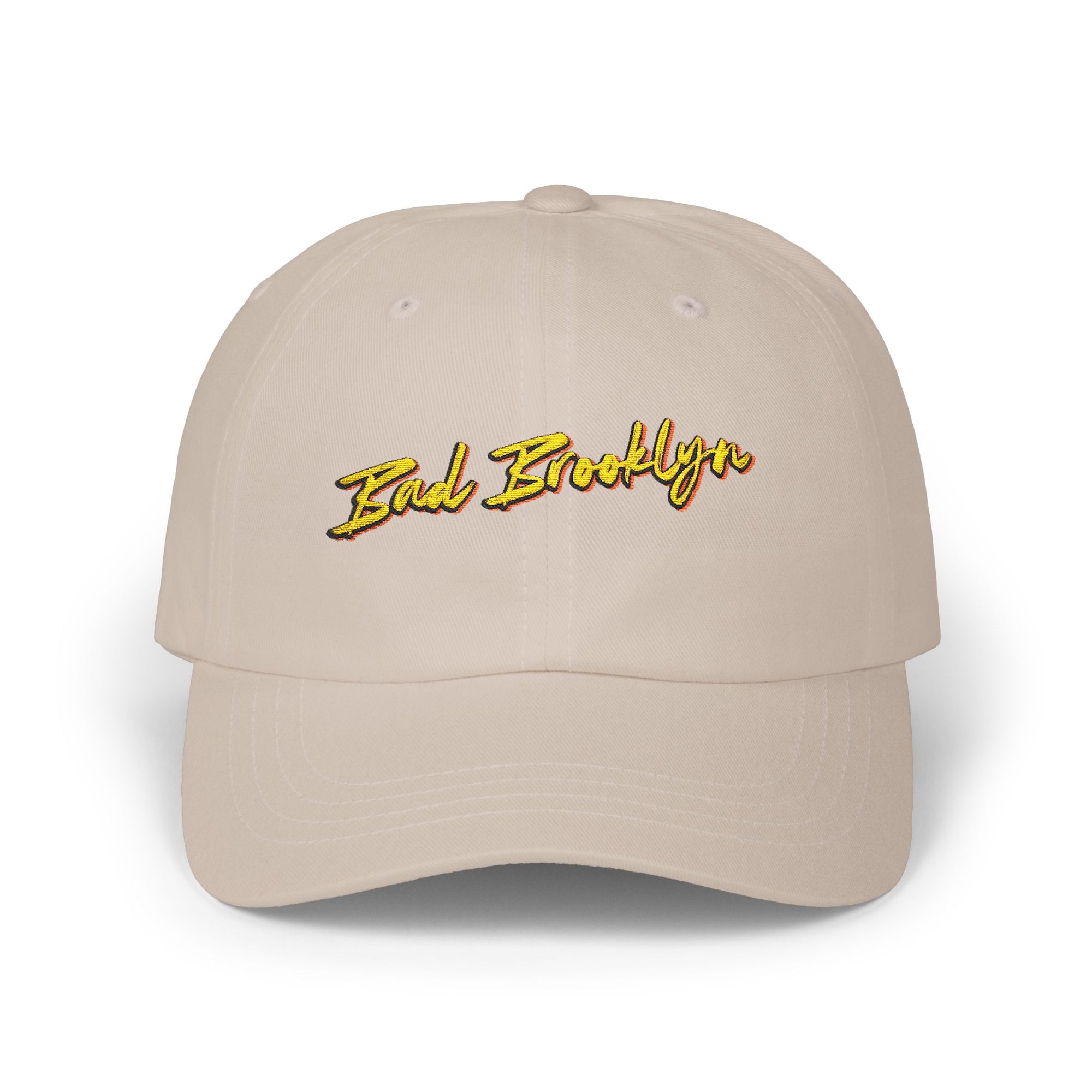 BadBrooklyn Gold Classic Embroidered Dad Cap