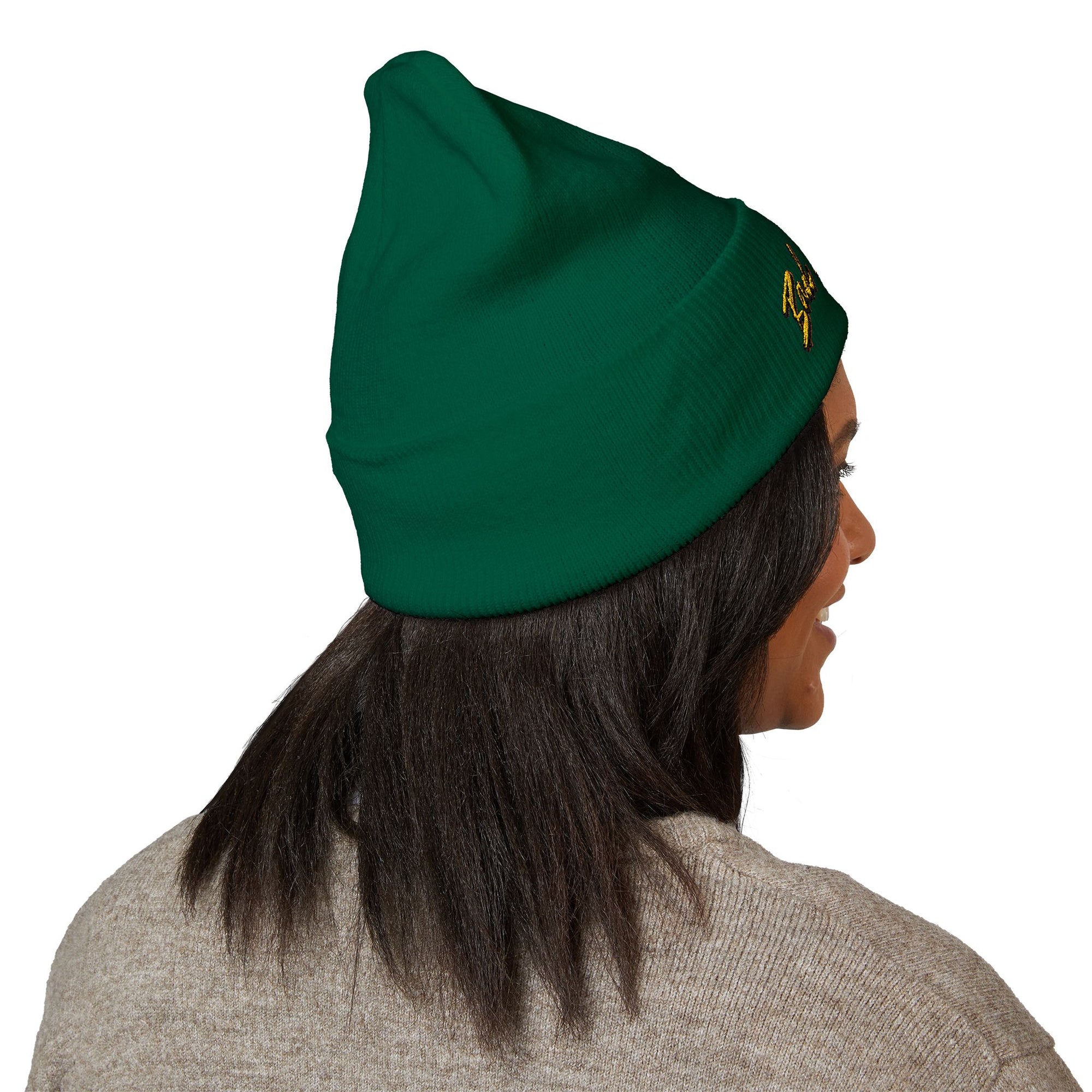 BadBrooklyn Bold Classic Embroidered Knit Beanie