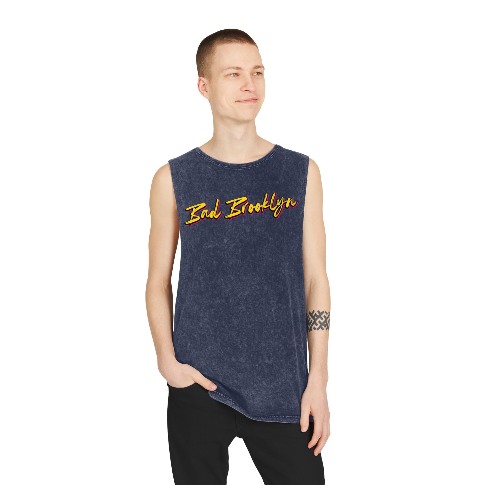 BadBrooklyn Gold Classic Stonewash Tank