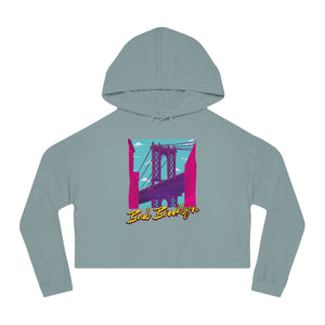 BadBrooklyn Bridge Vibes Cropped Women's Hoodie