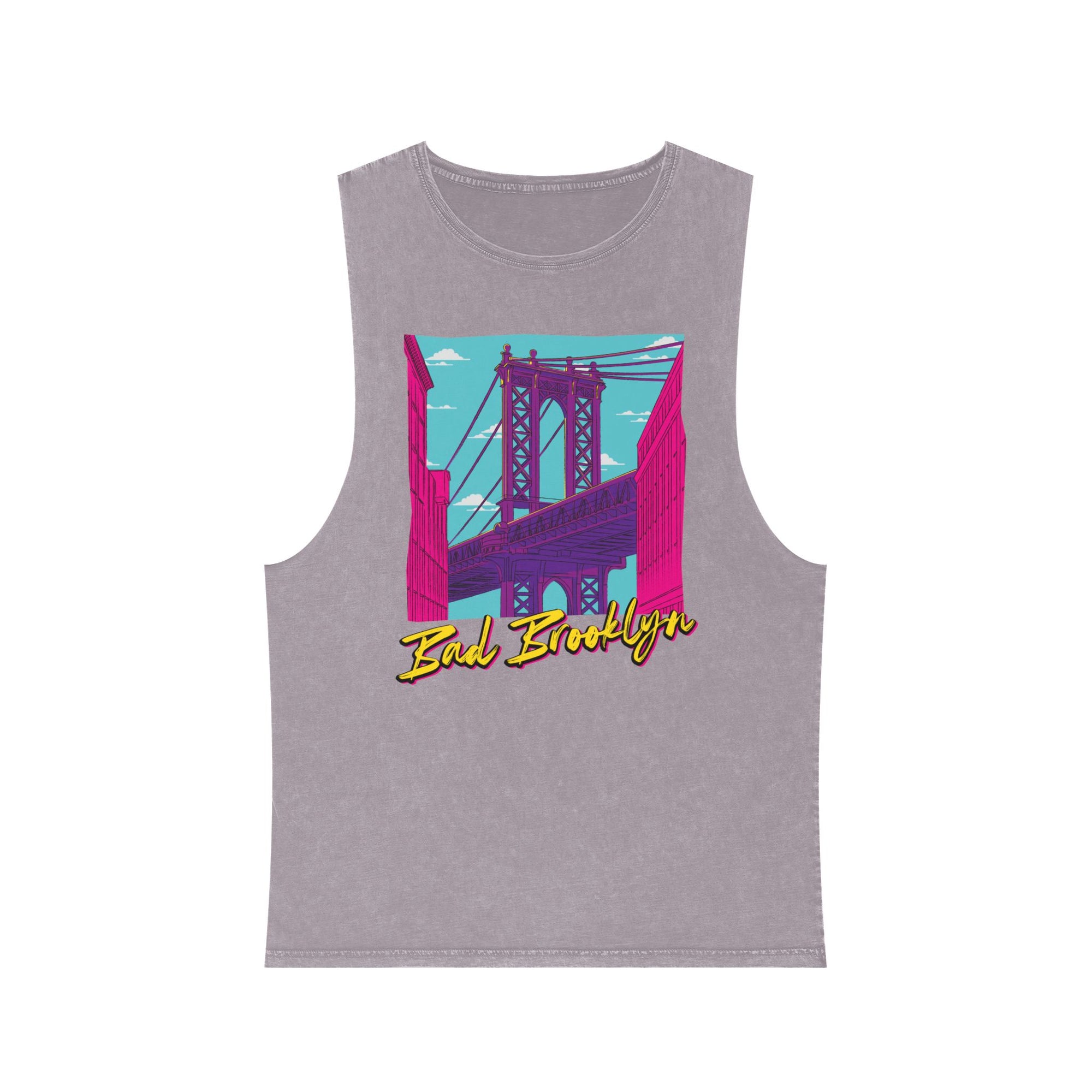 BadBrooklyn Bridge Vibes Stonewash Tank