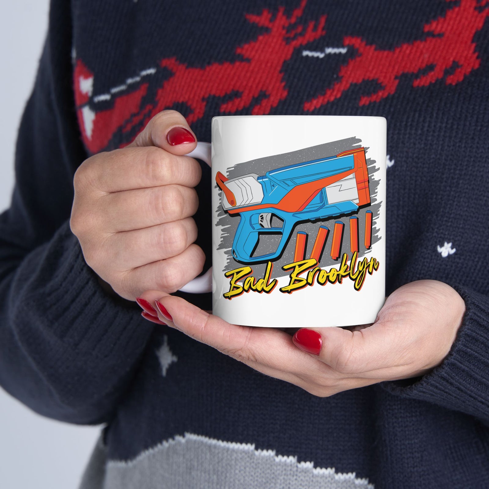 BadBrooklyn Nerf Retro Blaster Ceramic Coffee Mug