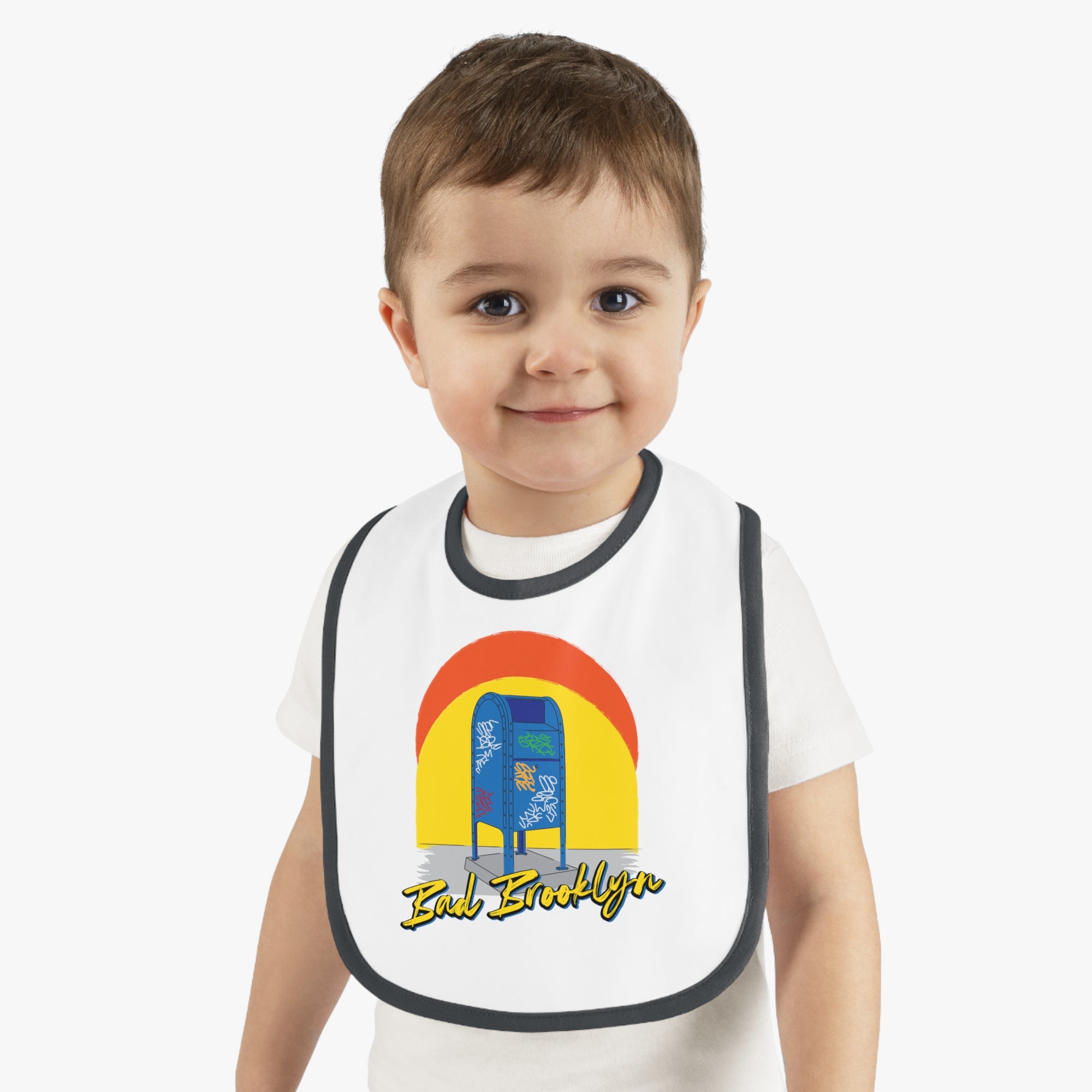 BadBrooklyn Mailbox Graffiti Baby Bib