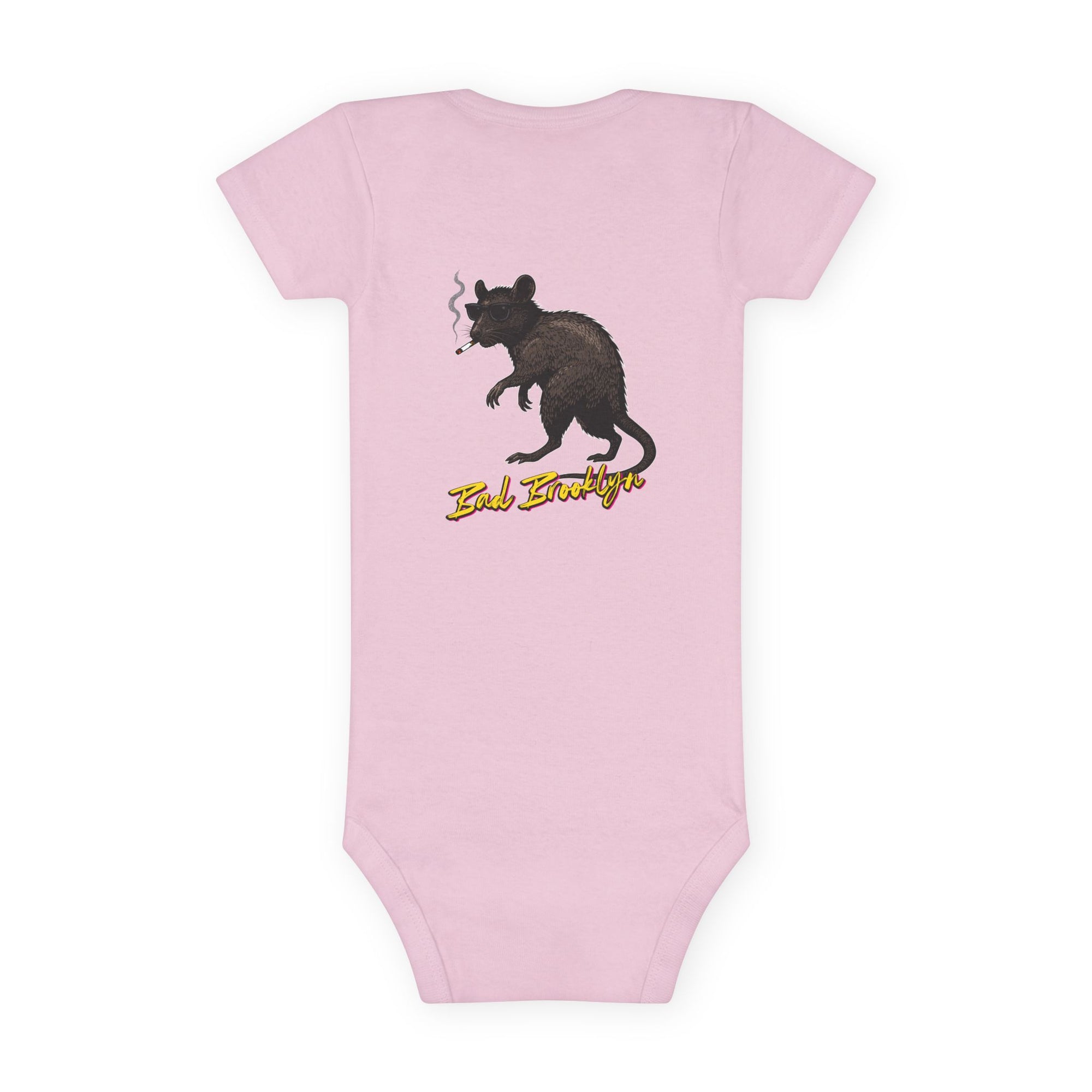BadBrooklyn Street Rat Short Sleeve Baby Onesie