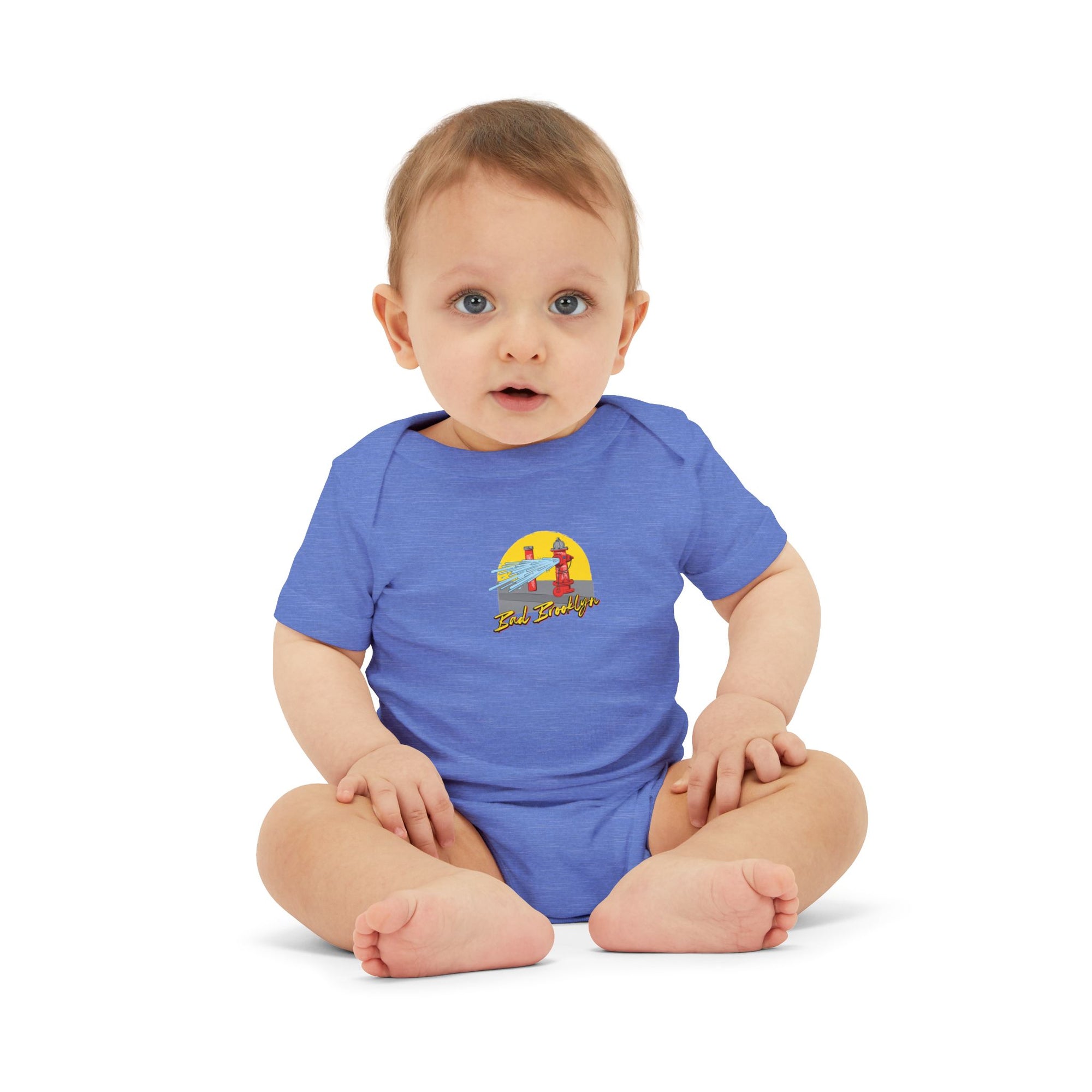 BadBrooklyn Street Fire Hydrant Baby Infant Jersey Bodysuit