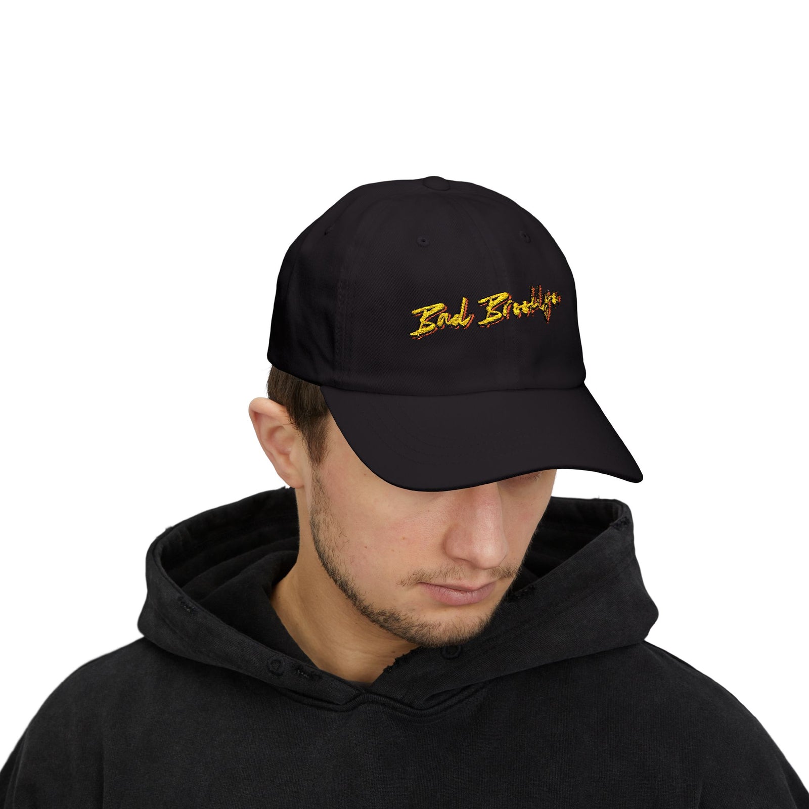 BadBrooklyn Gold Classic Embroidered Dad Cap