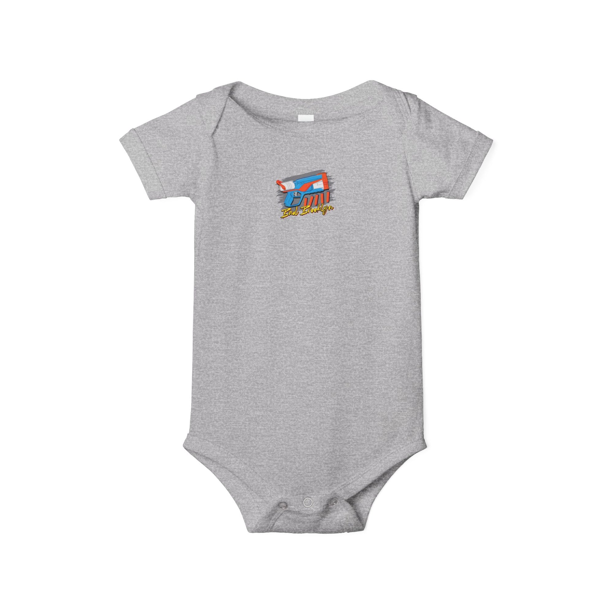 BadBrooklyn Nerf Retro Blaster Baby Infant Jersey Bodysuit