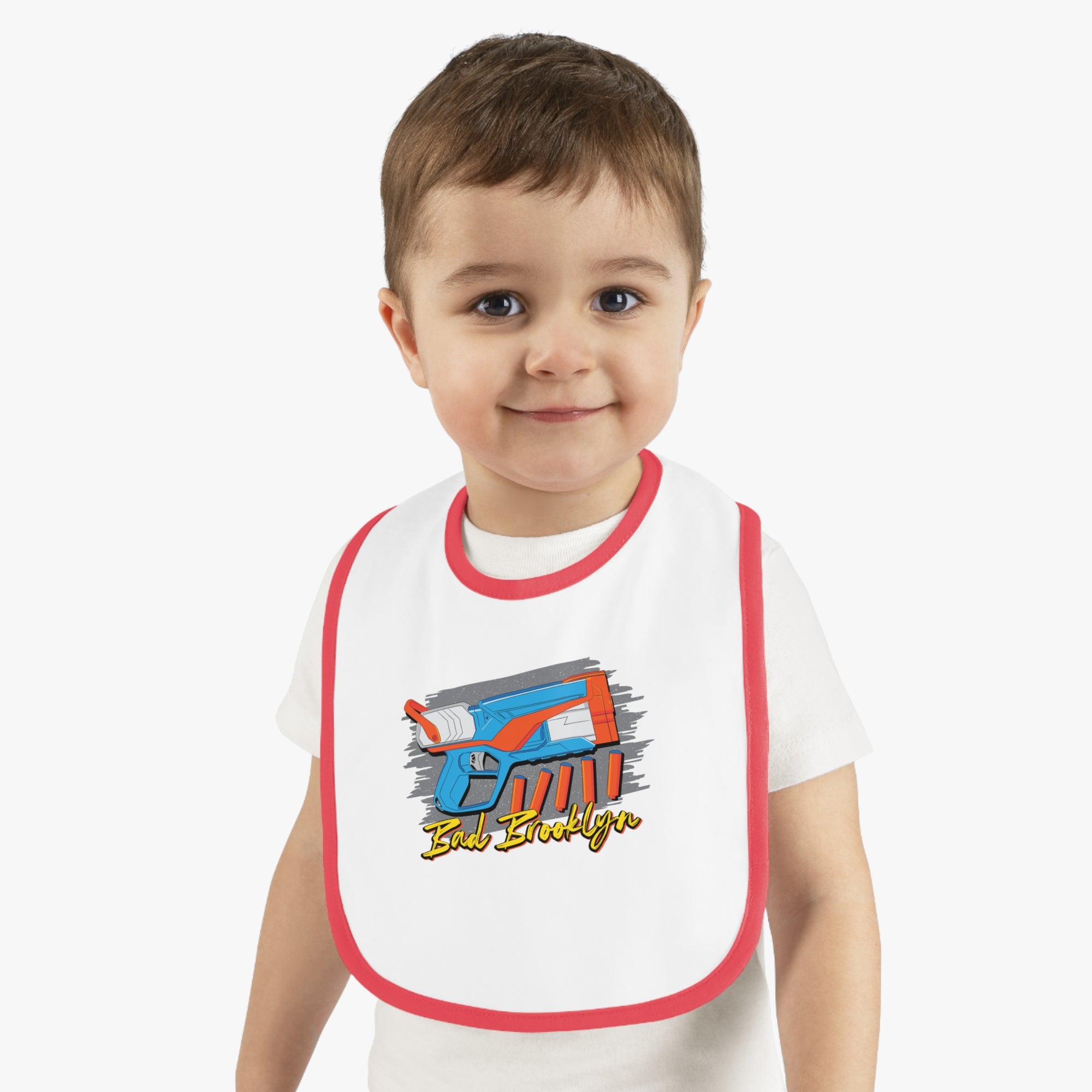 BadBrooklyn Nerf Retro Blaster Baby Bib