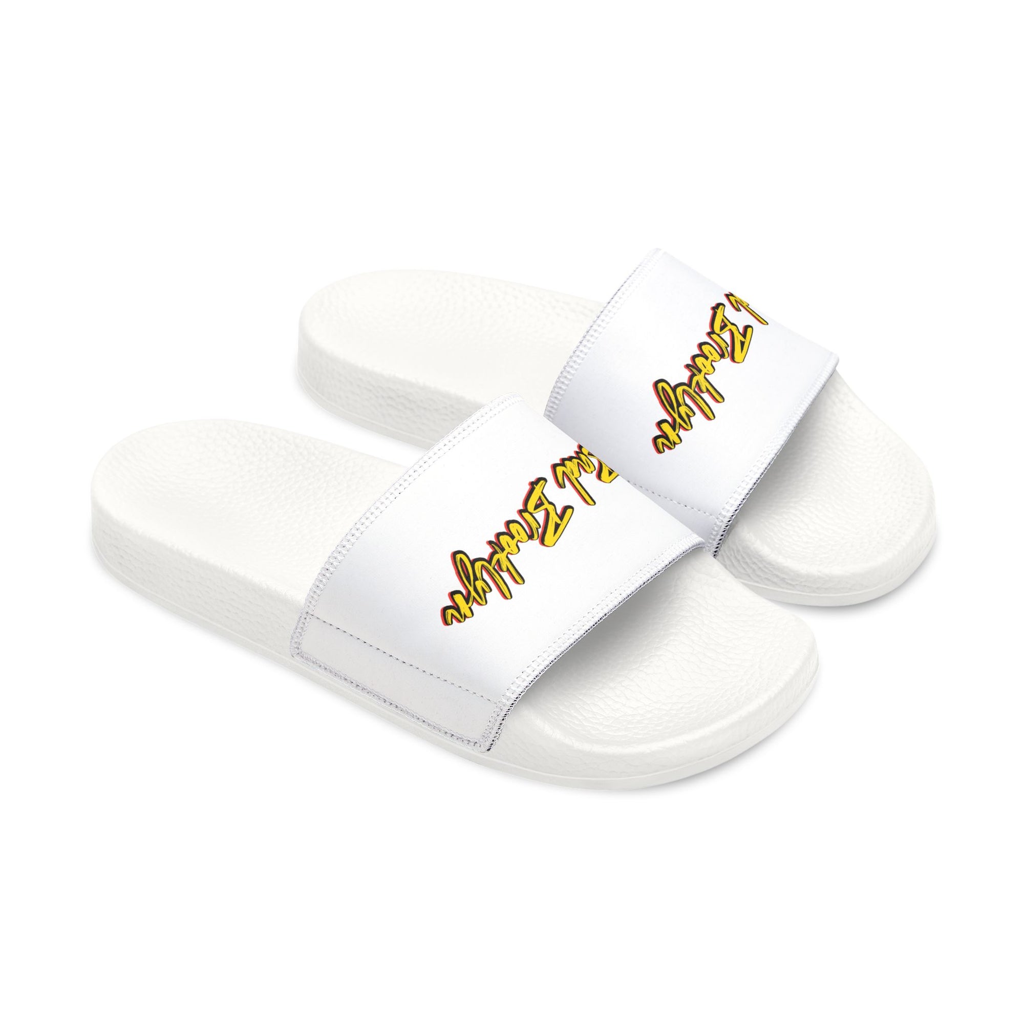 BadBrooklyn Gold Classic Slide Sandals