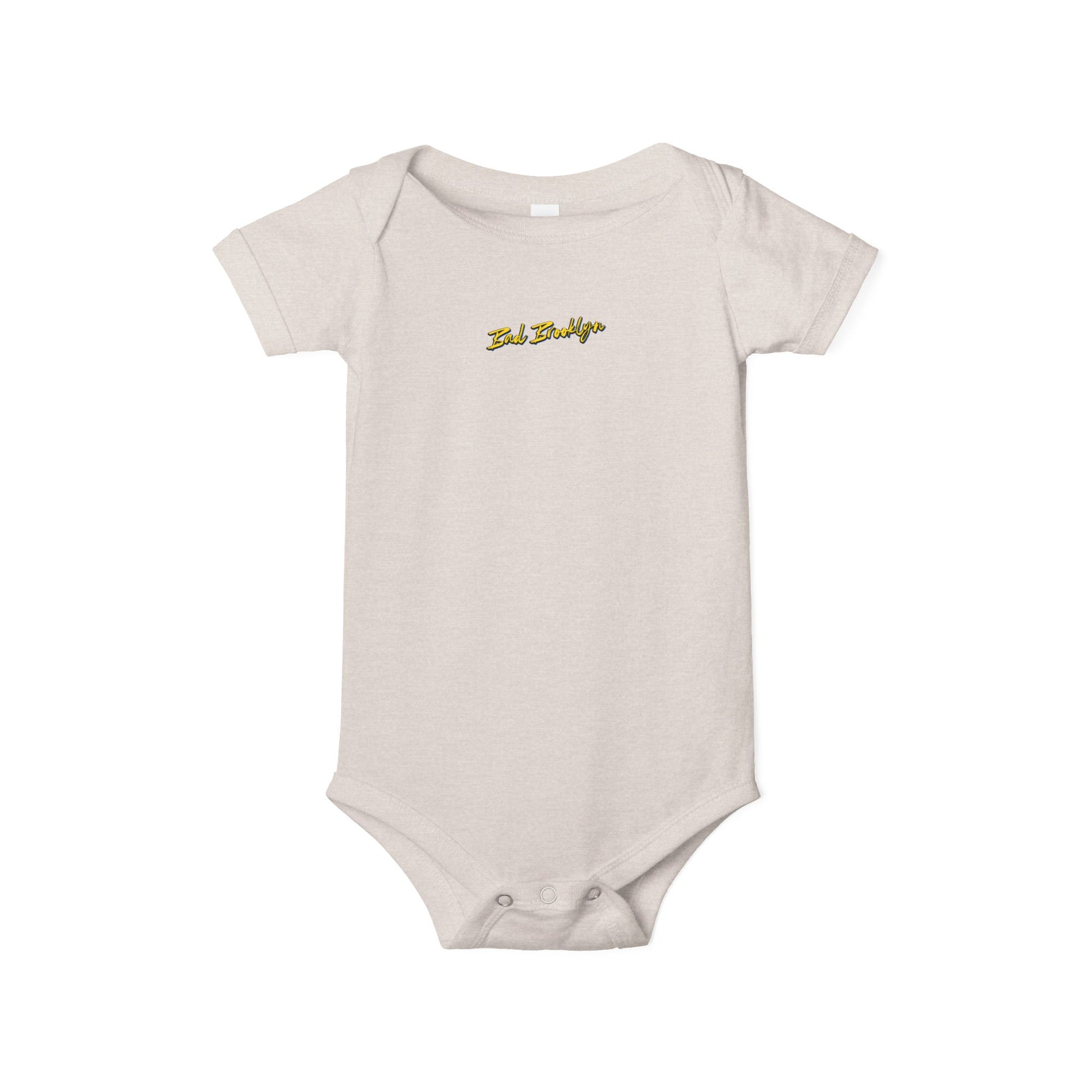 BadBrooklyn Gold Classic Baby Infant Jersey Bodysuit