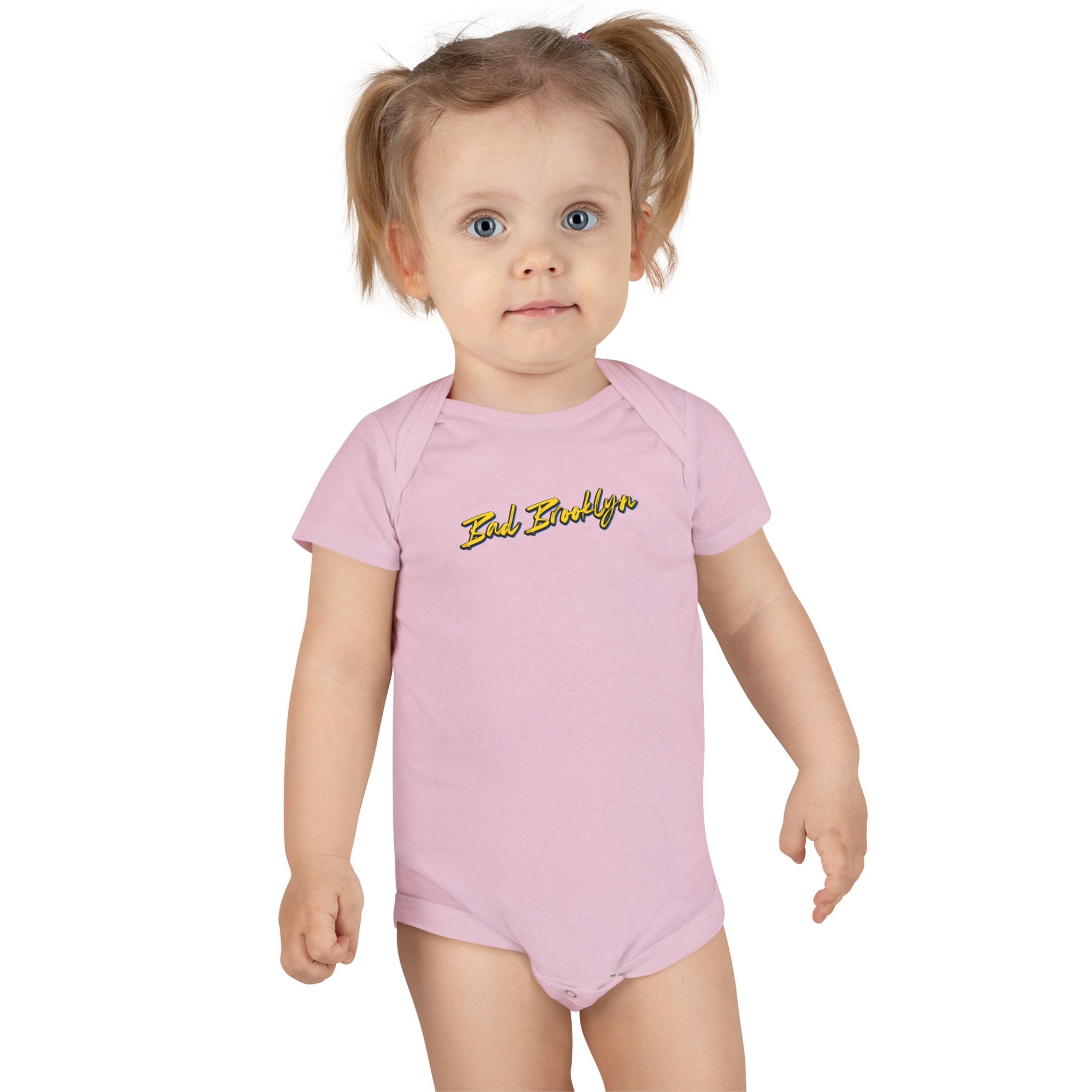 BadBrooklyn Fire Hydrant Short Sleeve Baby Onesie