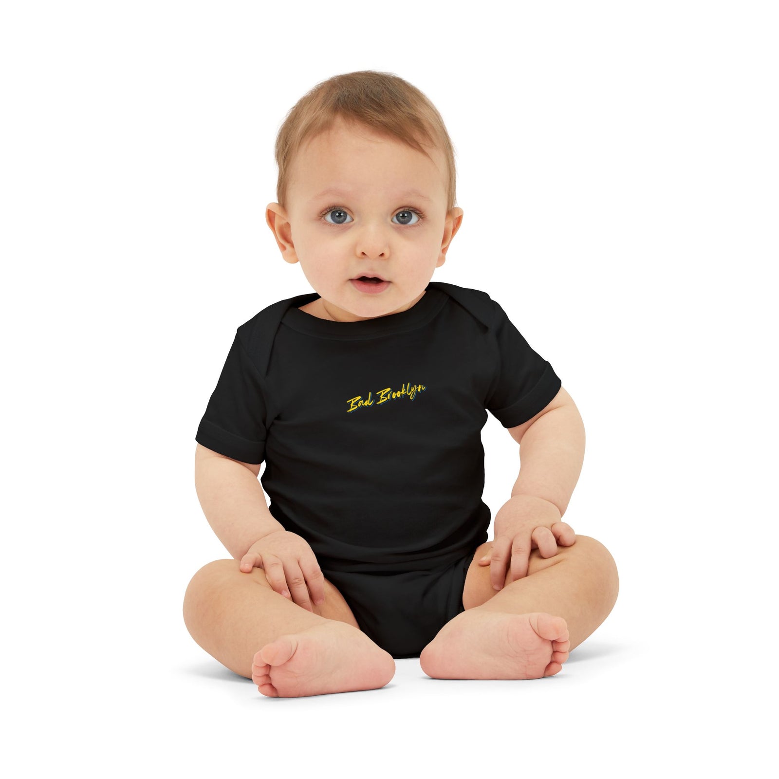 BadBrooklyn Gold Classic Baby Infant Jersey Bodysuit